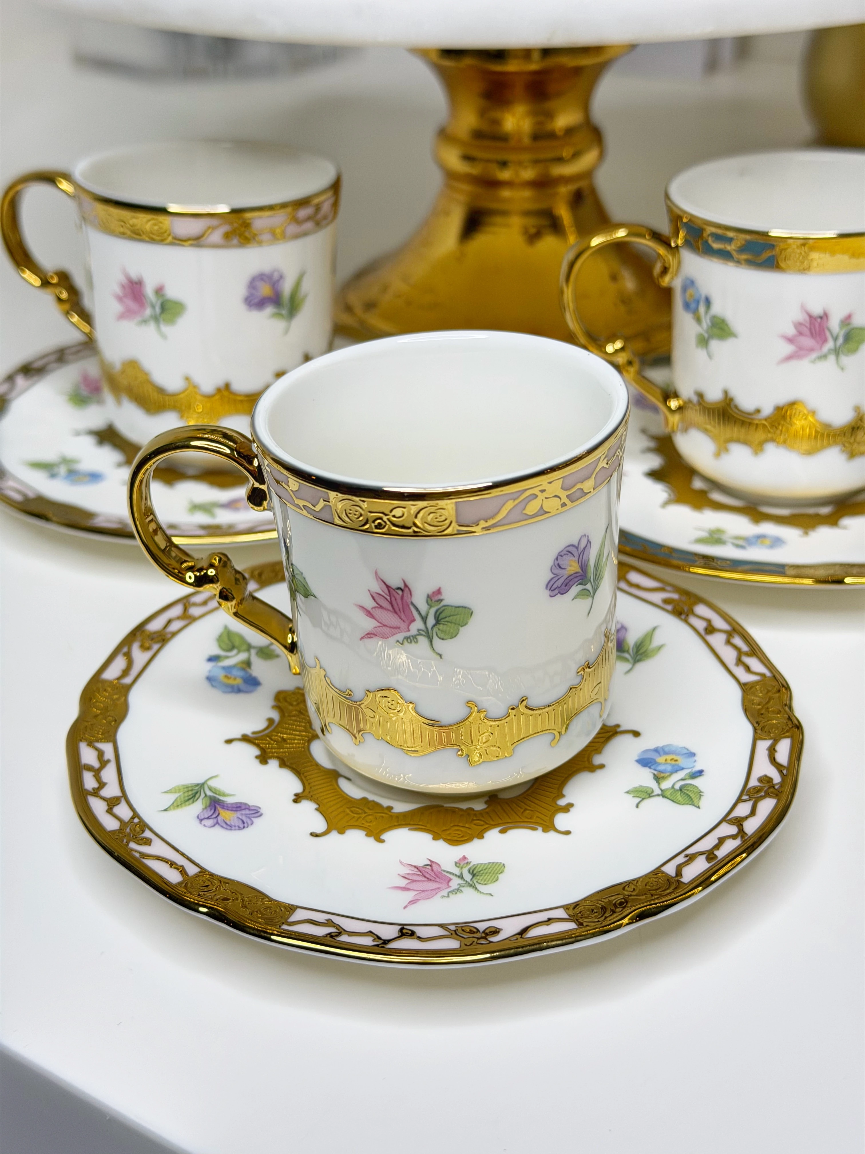 Rozaline 6 Kişilik Porselen Türk Kahvesi Fincanı