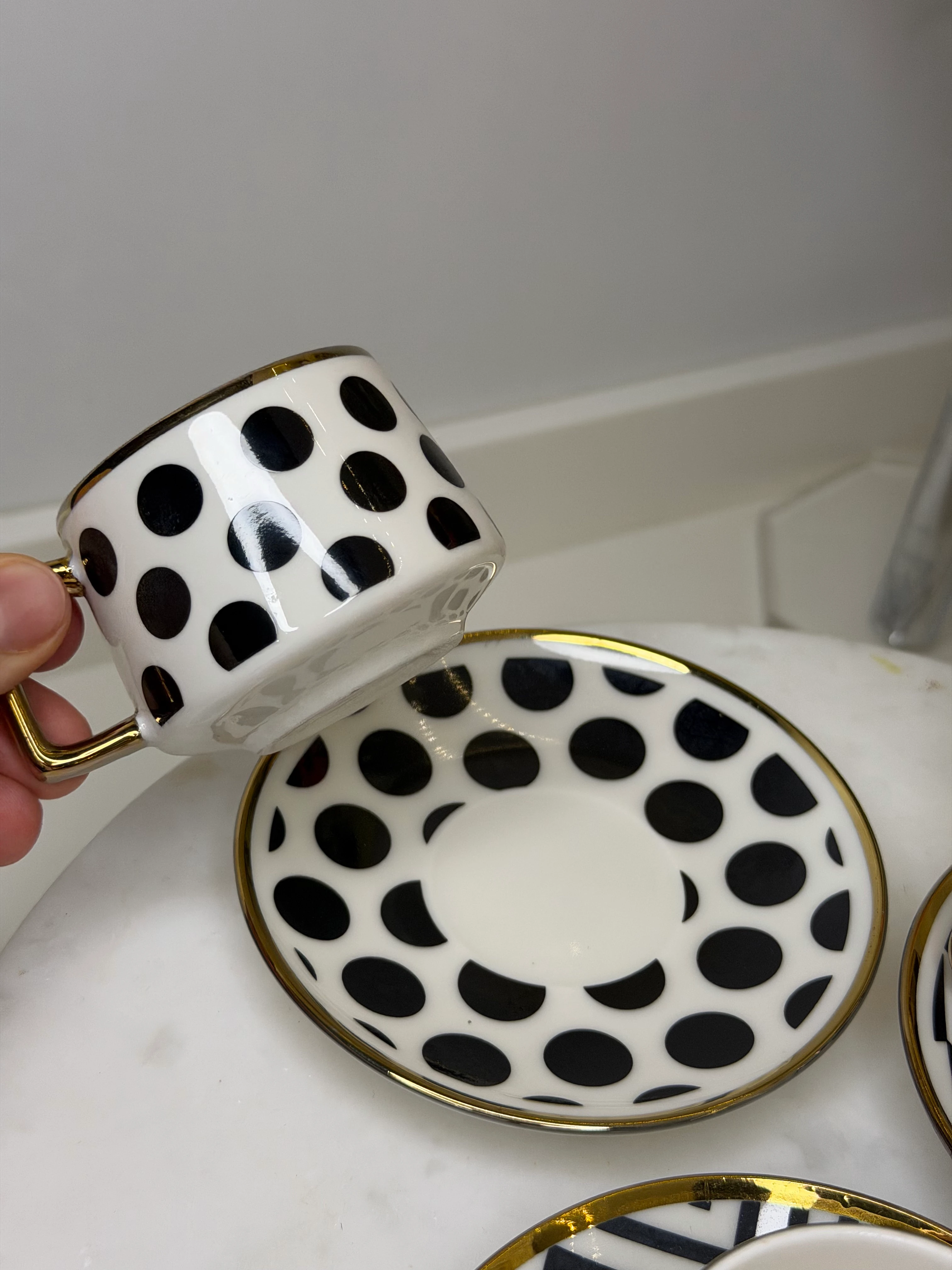 Fevk 6 Kişilik Porselen Türk Kahvesi Fincanı