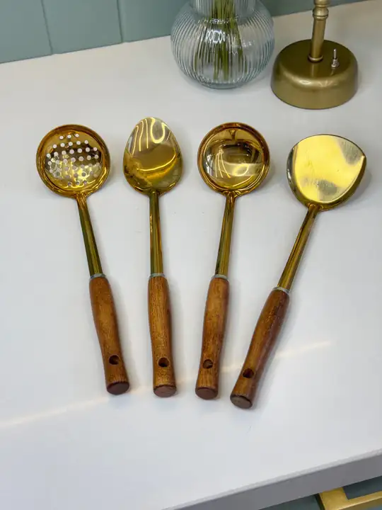 4Lü Çelik Gold Servis Seti