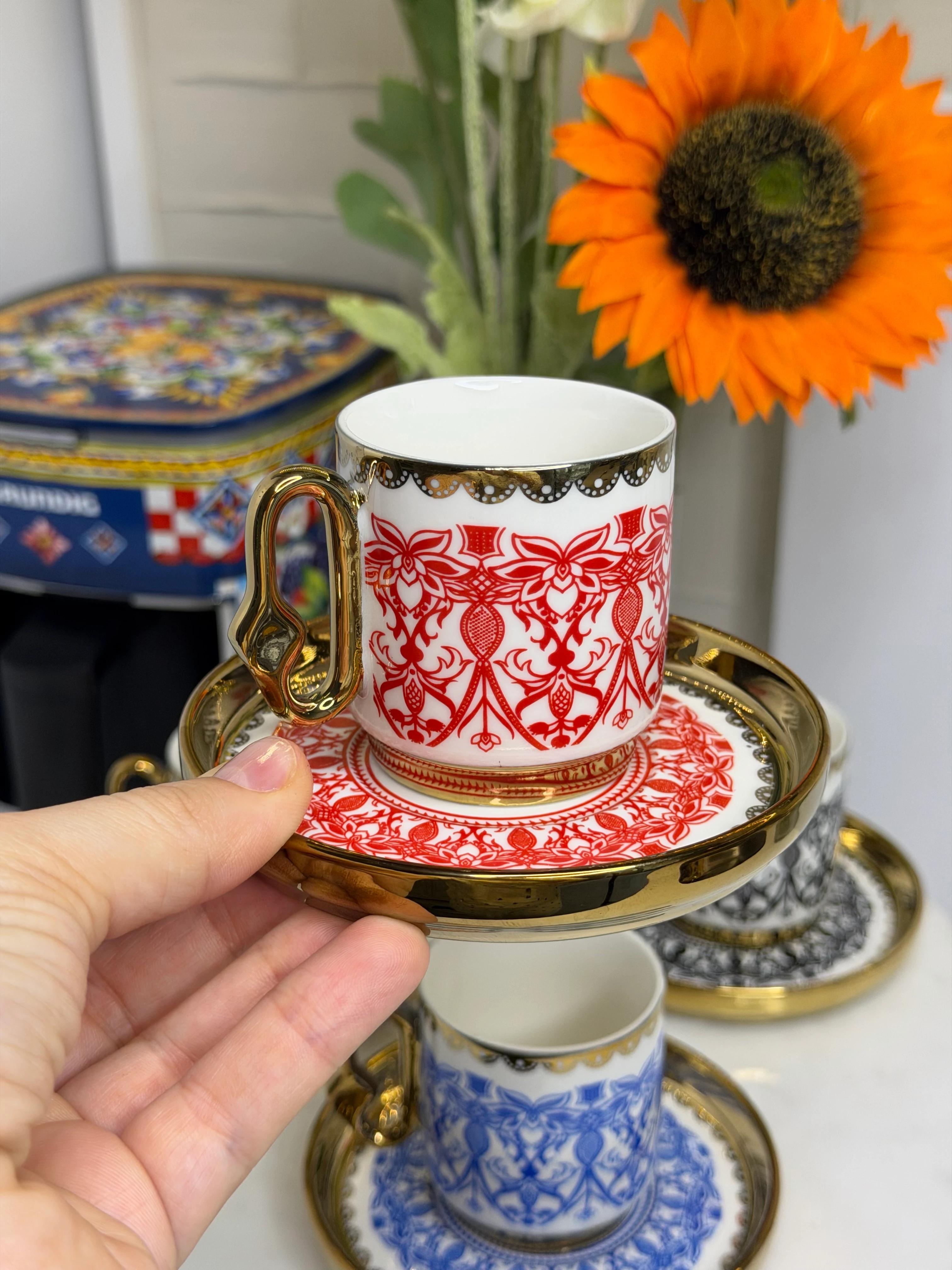 Lavia 6 Kişilik Porselen Türk Kahvesi Fincanı