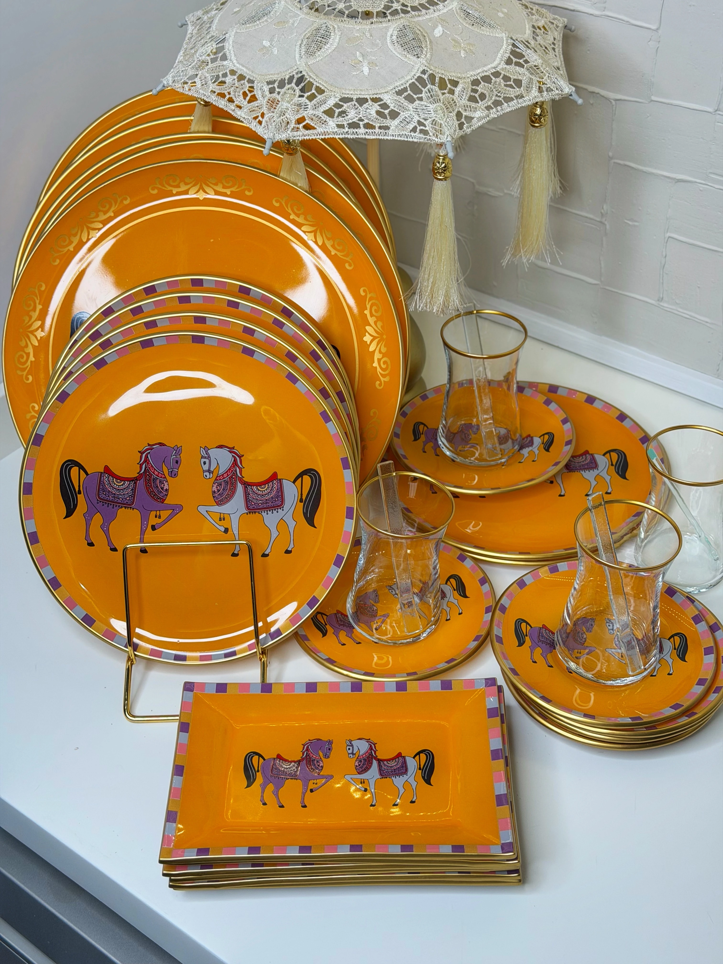 Hrms 6 Kişilik 36 Parça Çay Kahvaltı Takımı