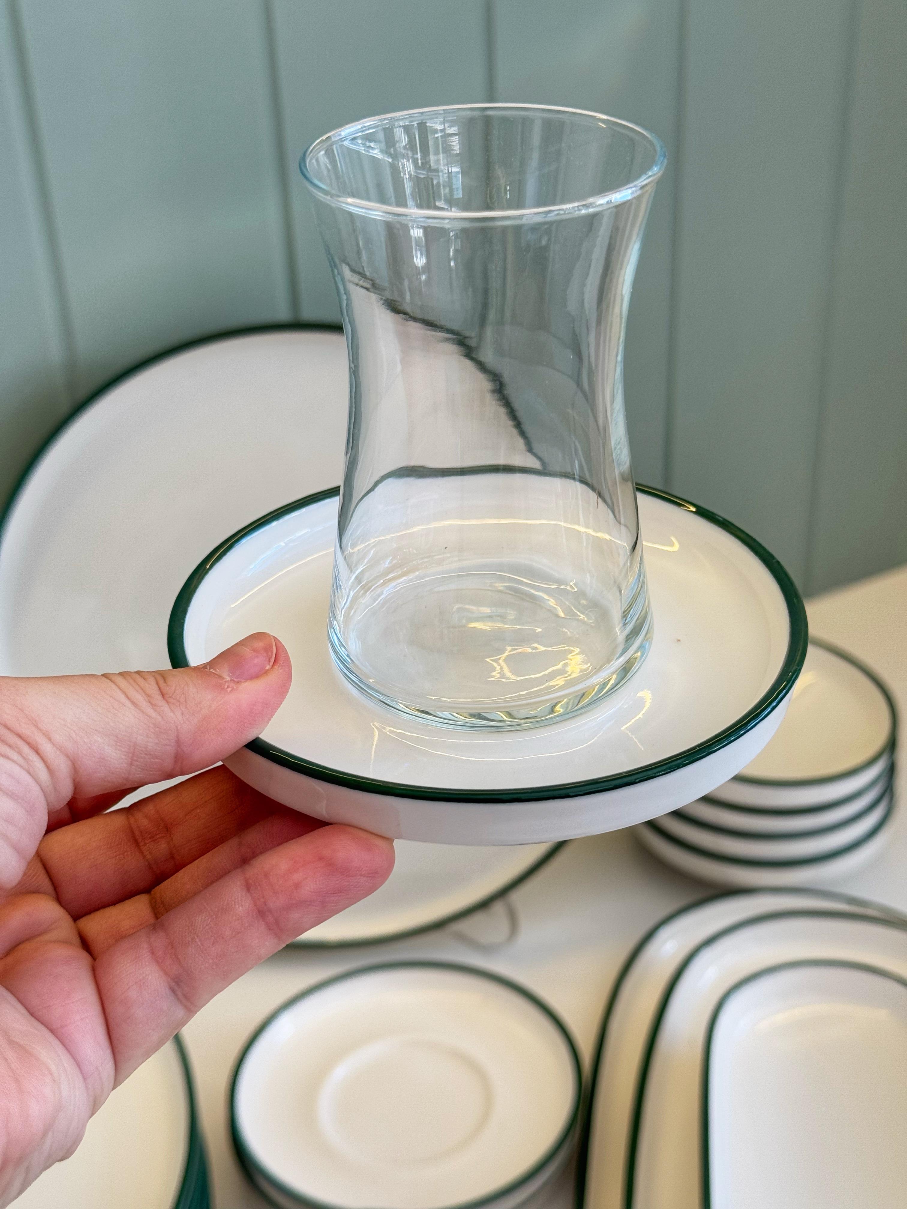 Frigya (Yeşil) 29 Parça 6 Kişilik Porselen Kahvaltı Takımı