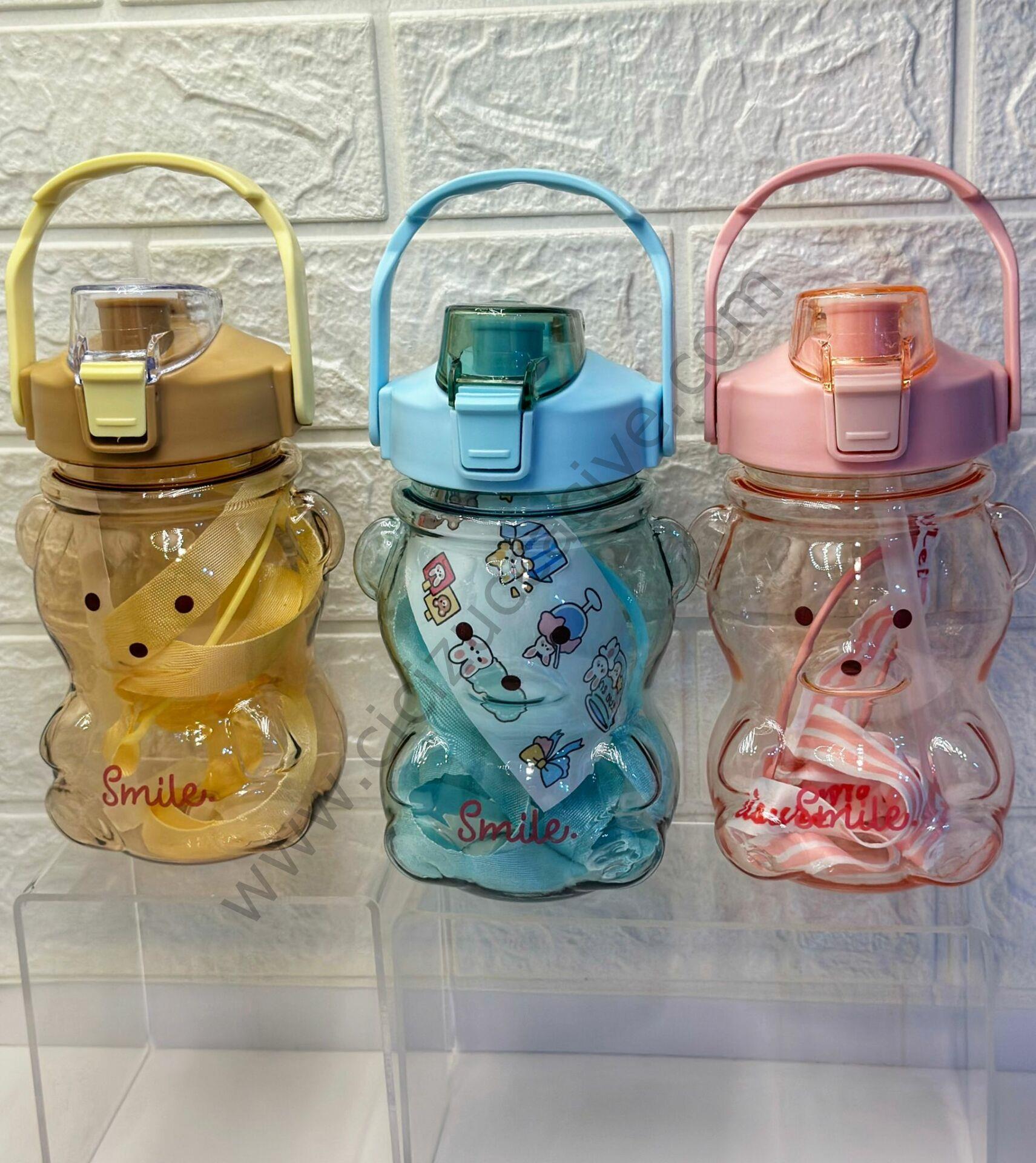 Şeffaf Mavi Ayıcık Matara / Suluk