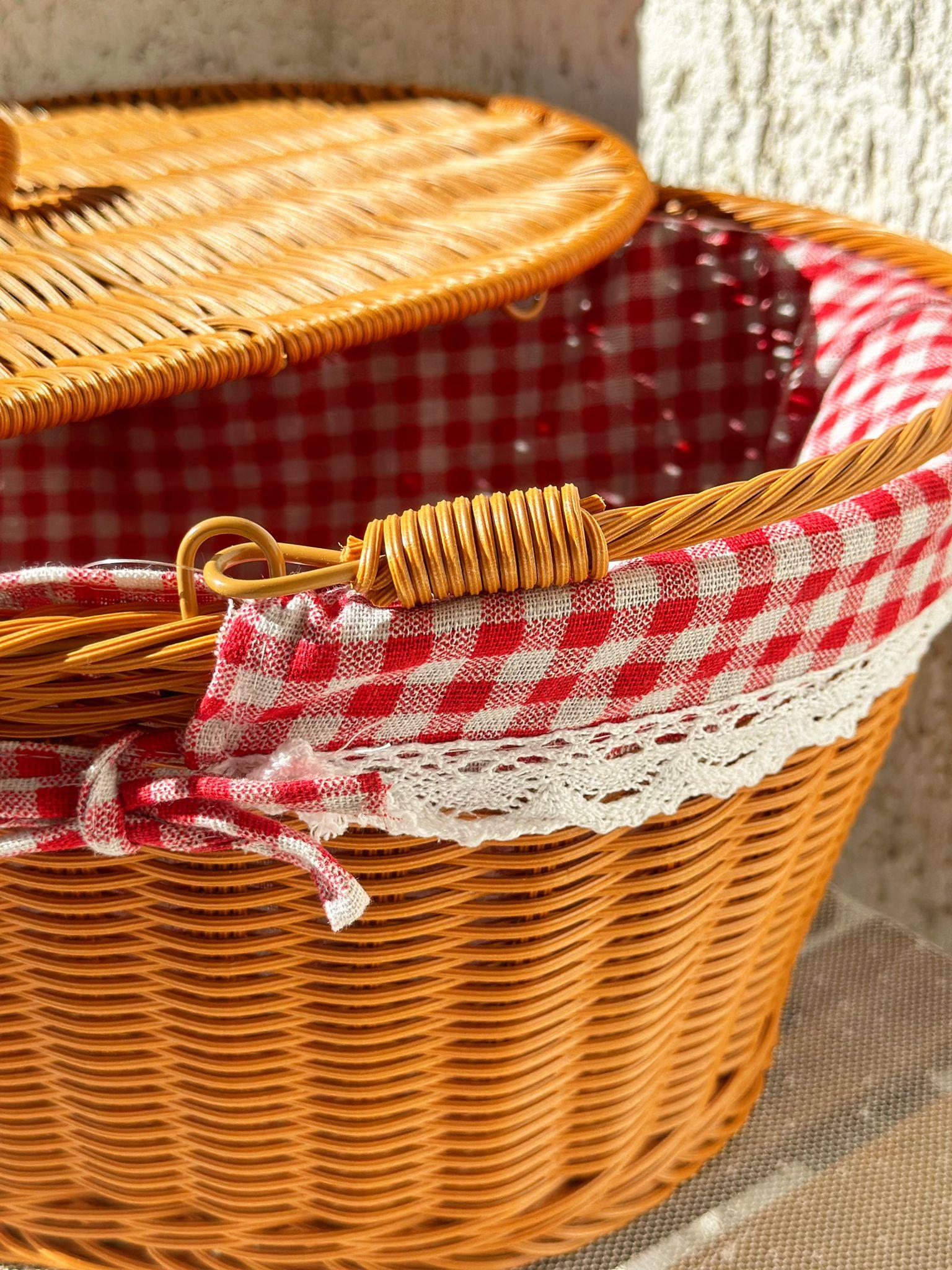 Adela Karamel Oval Piknik Sepeti