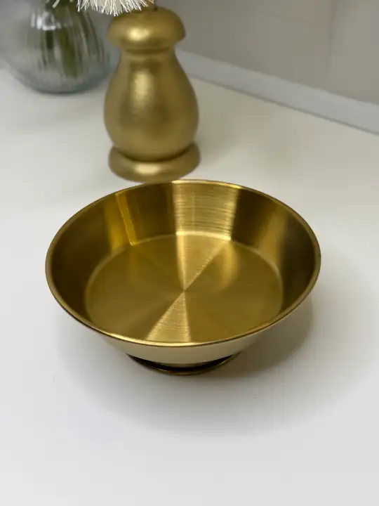 Gold Ayaklı Orta Boy Yuvarlak Sunum