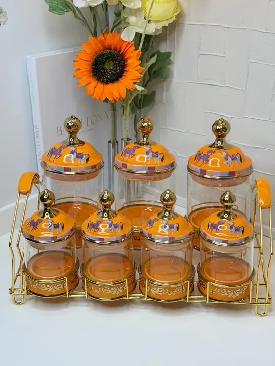Hrms Gold Standlı Porselen / Cam Baharatlık