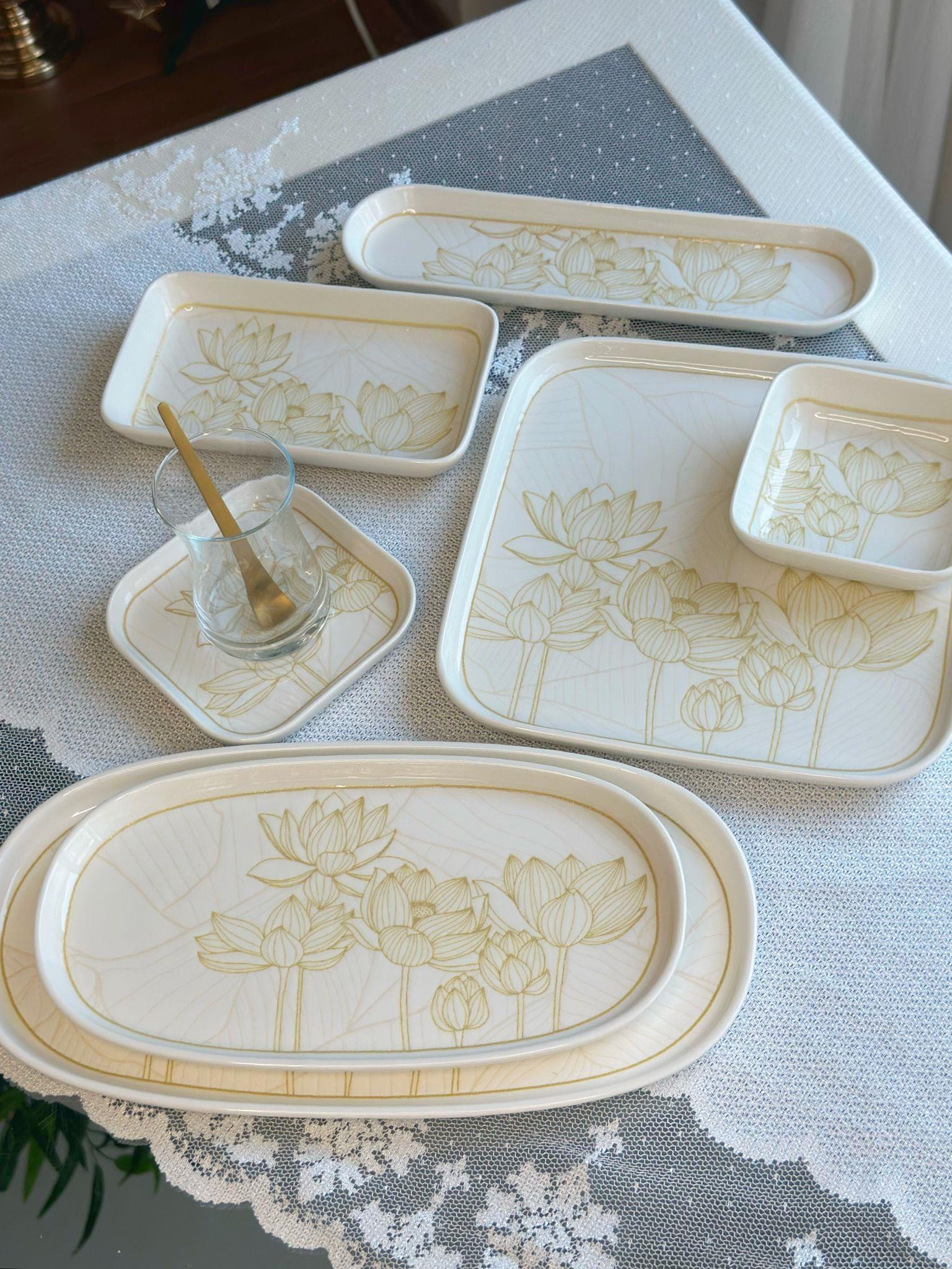 Manolya 6 Kişilik 29 Parça Porselen Kahvaltı Takımı