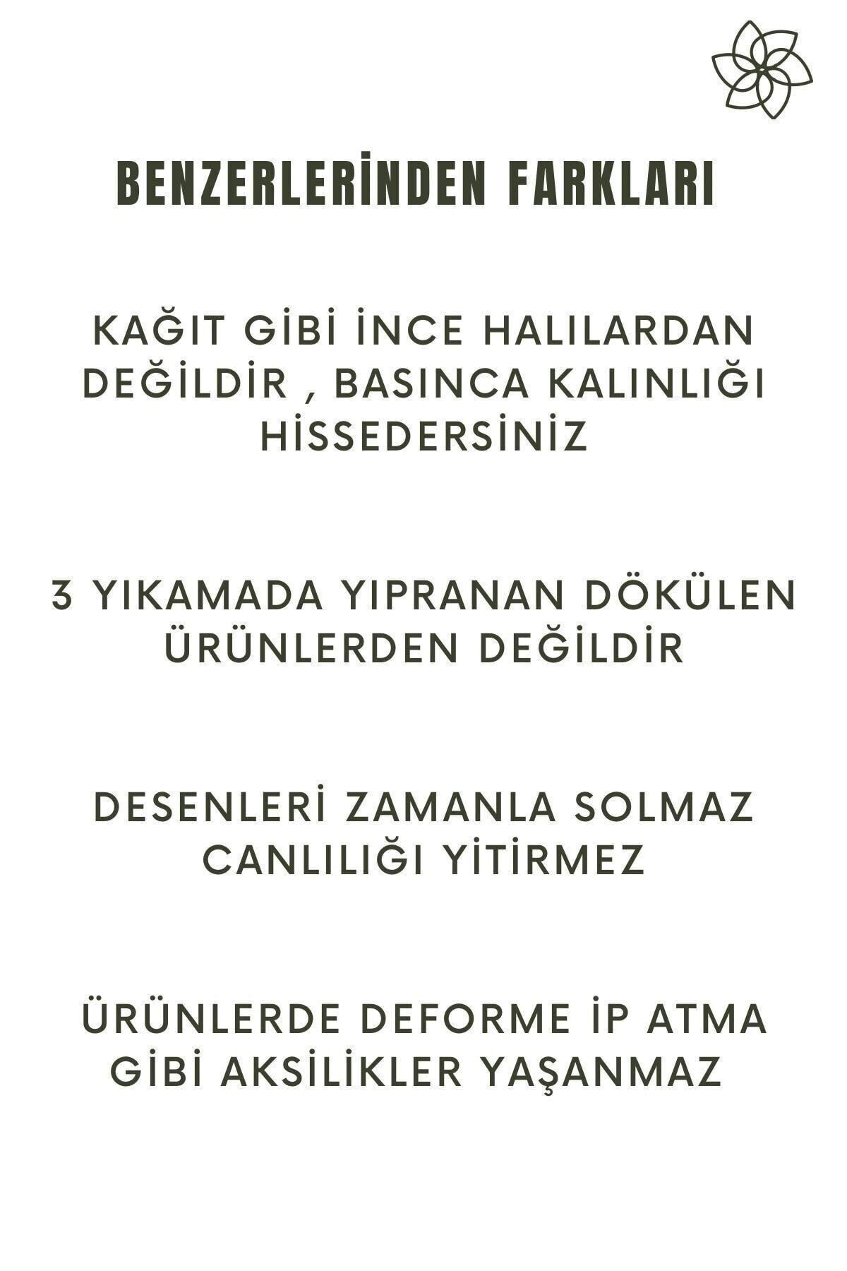 Yeşil Halı Yeşil Yapraklı Halı Salon Halısı Mutfak Halısı Yolluk Makinede Yıkanabilir Kaymaz Halı