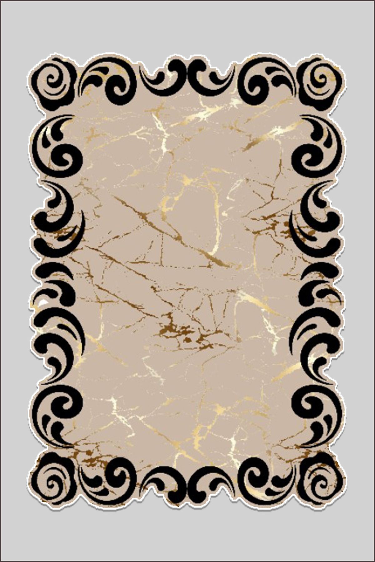 Vizon Gold Halı Salon Halısı Makinede Yıkanabilir Halı Kaymaz Taban Halı