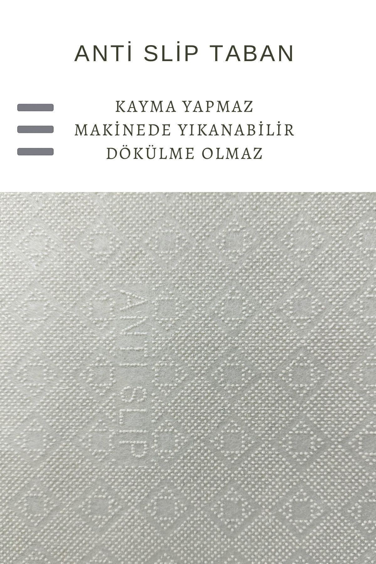 Yeşil Halı Yeşil Yapraklı Halı Salon Halısı Mutfak Halısı Yolluk Makinede Yıkanabilir Kaymaz Halı