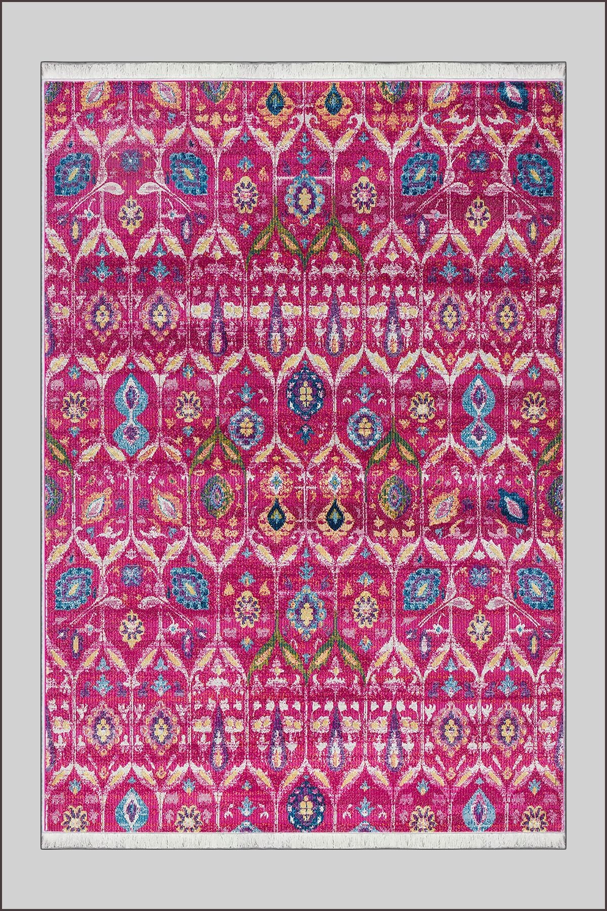Renkli Vintage Halı Mutfak Salon Halısı Makinede Yıkanabilir Halı Kaymaz Taban Halı