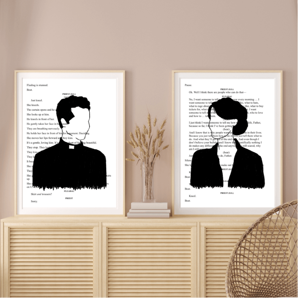 fleabag - hot priest ikili poster