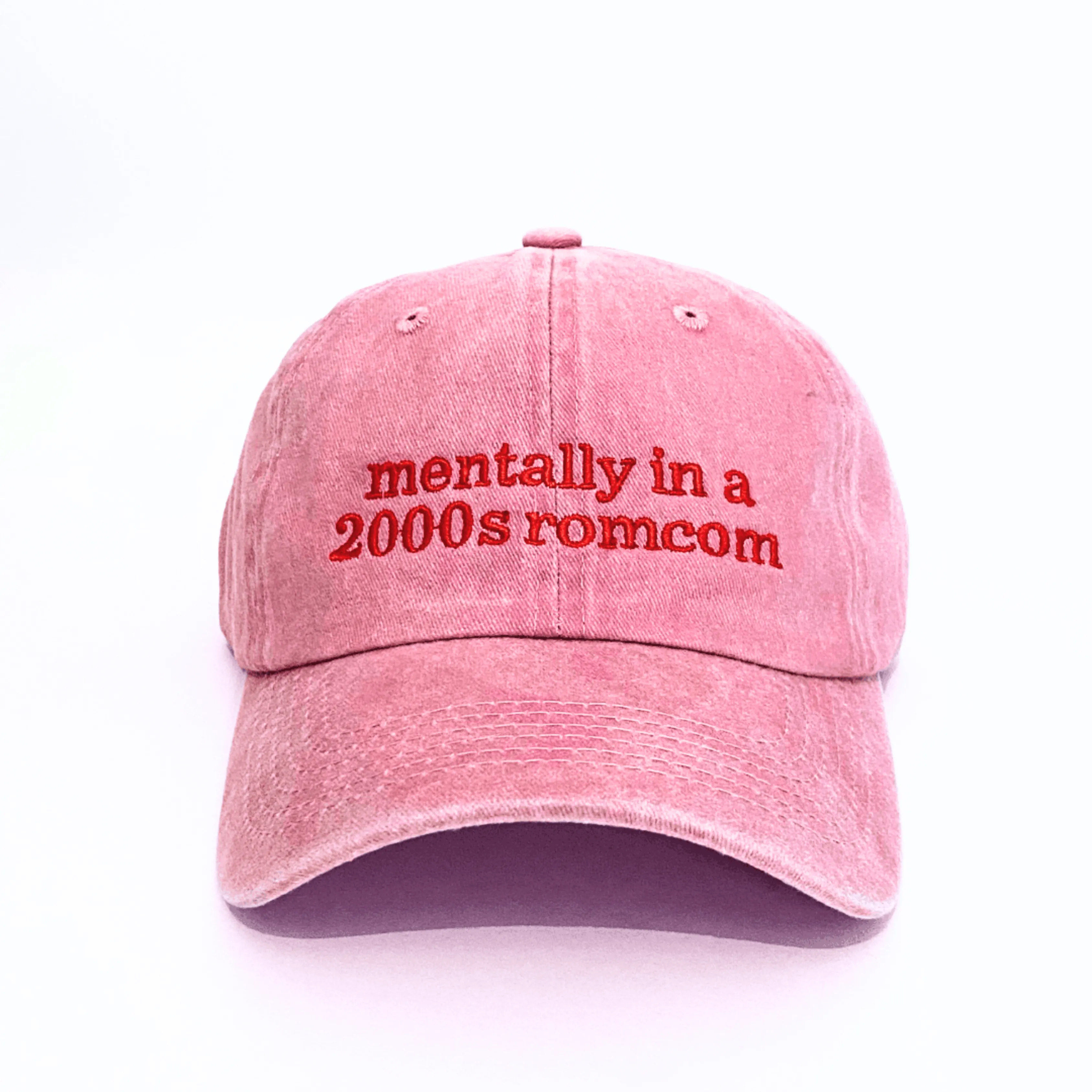 mentally in a 2000s romcom şapka - pembe