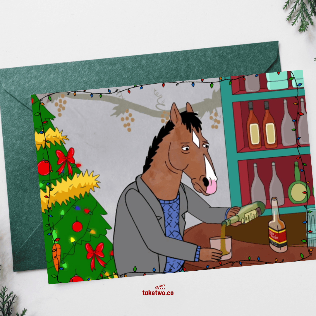bojack horseman yılbaşı kartpostalı