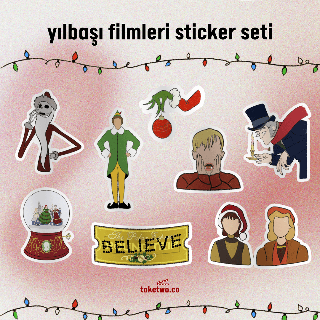 yılbaşı filmleri sticker seti