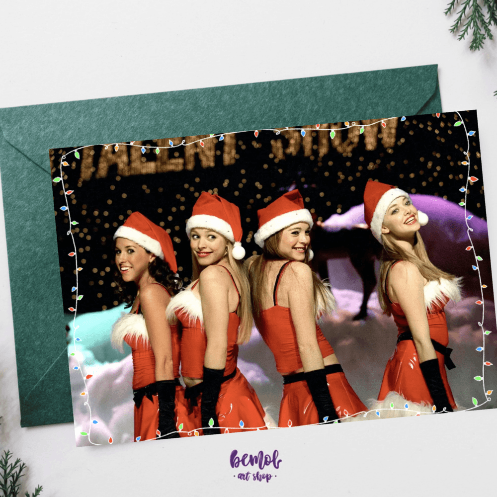 mean girls yılbaşı kartpostalı