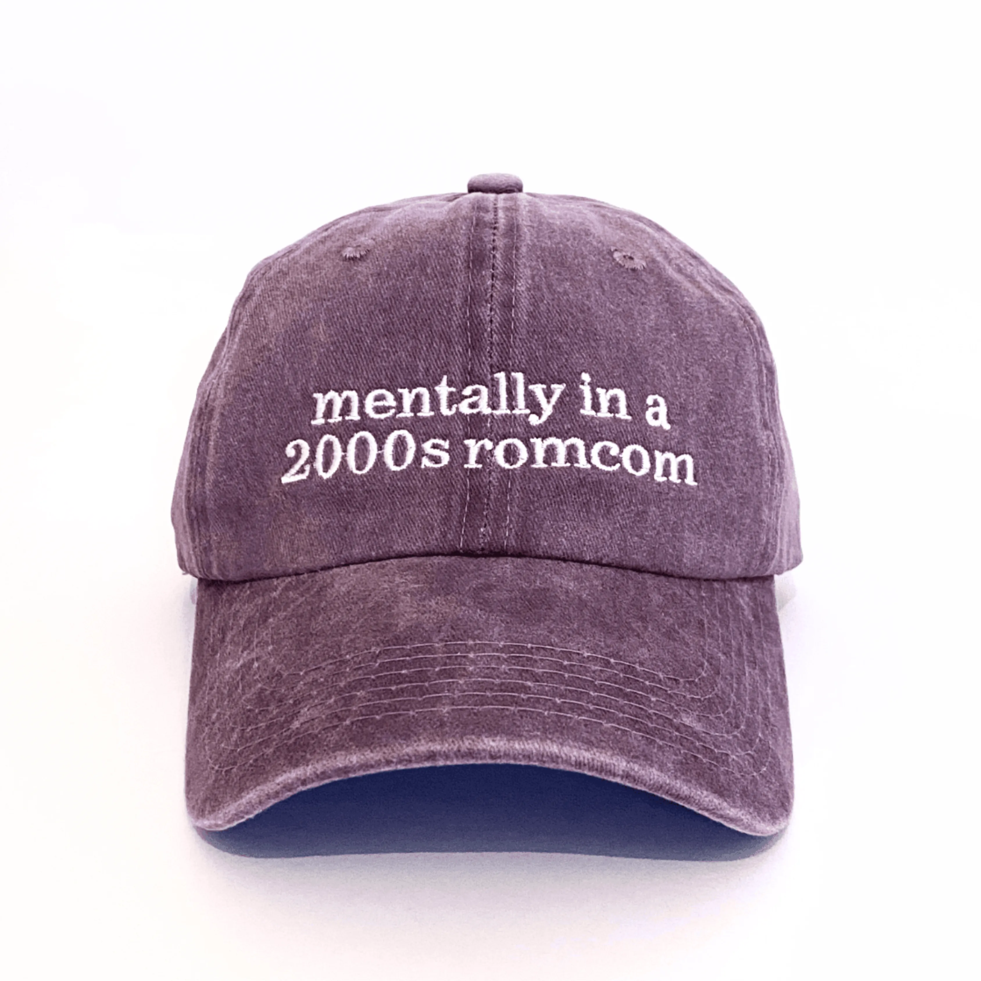 mentally in a 2000s romcom şapka - mor