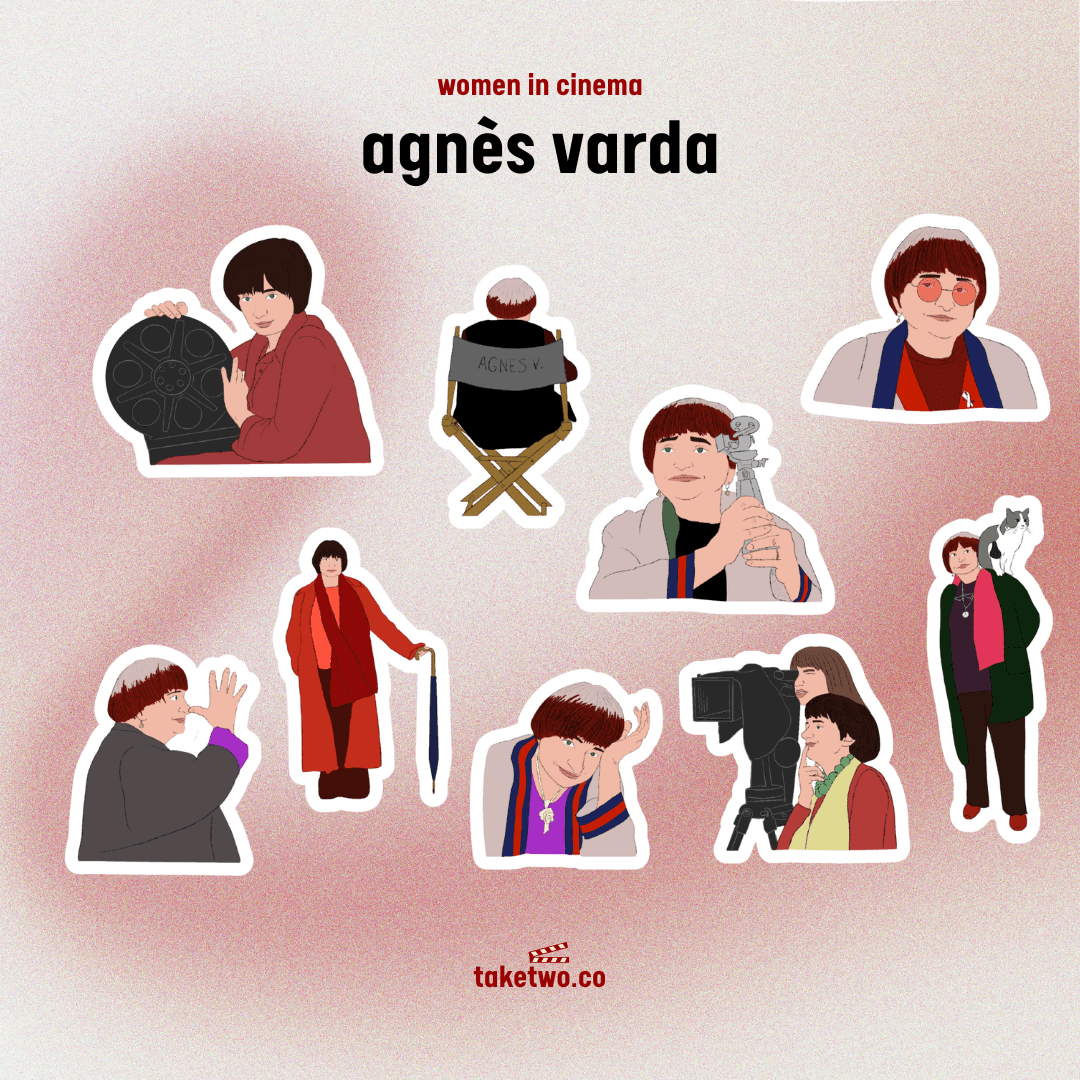 agnès varda sticker seti