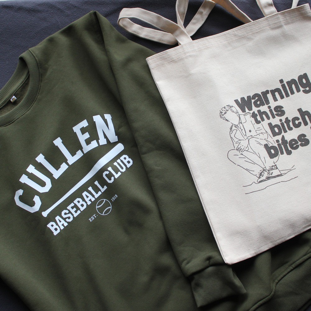 twilight cullen baseball club sweatshirt