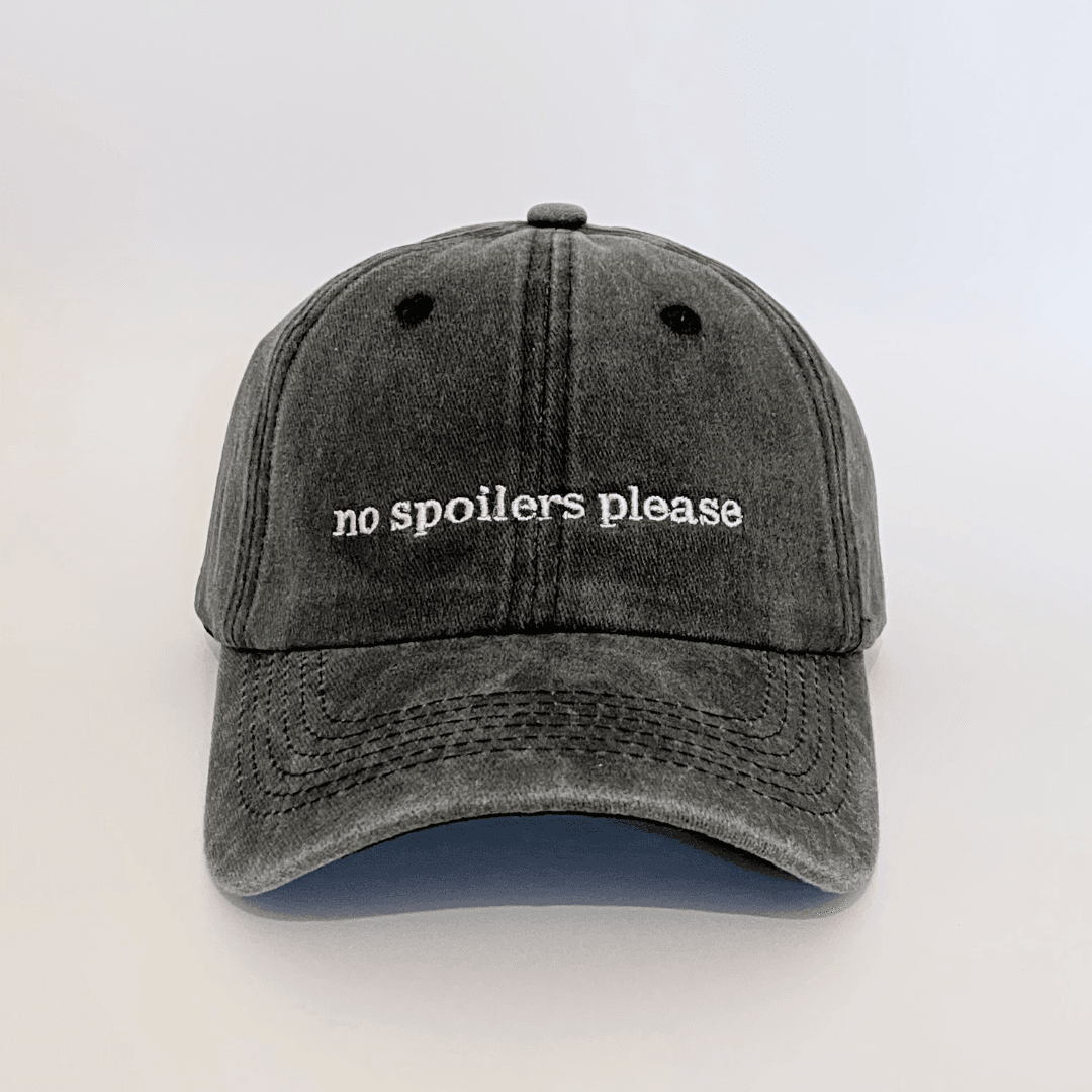 no spoilers please şapka - füme
