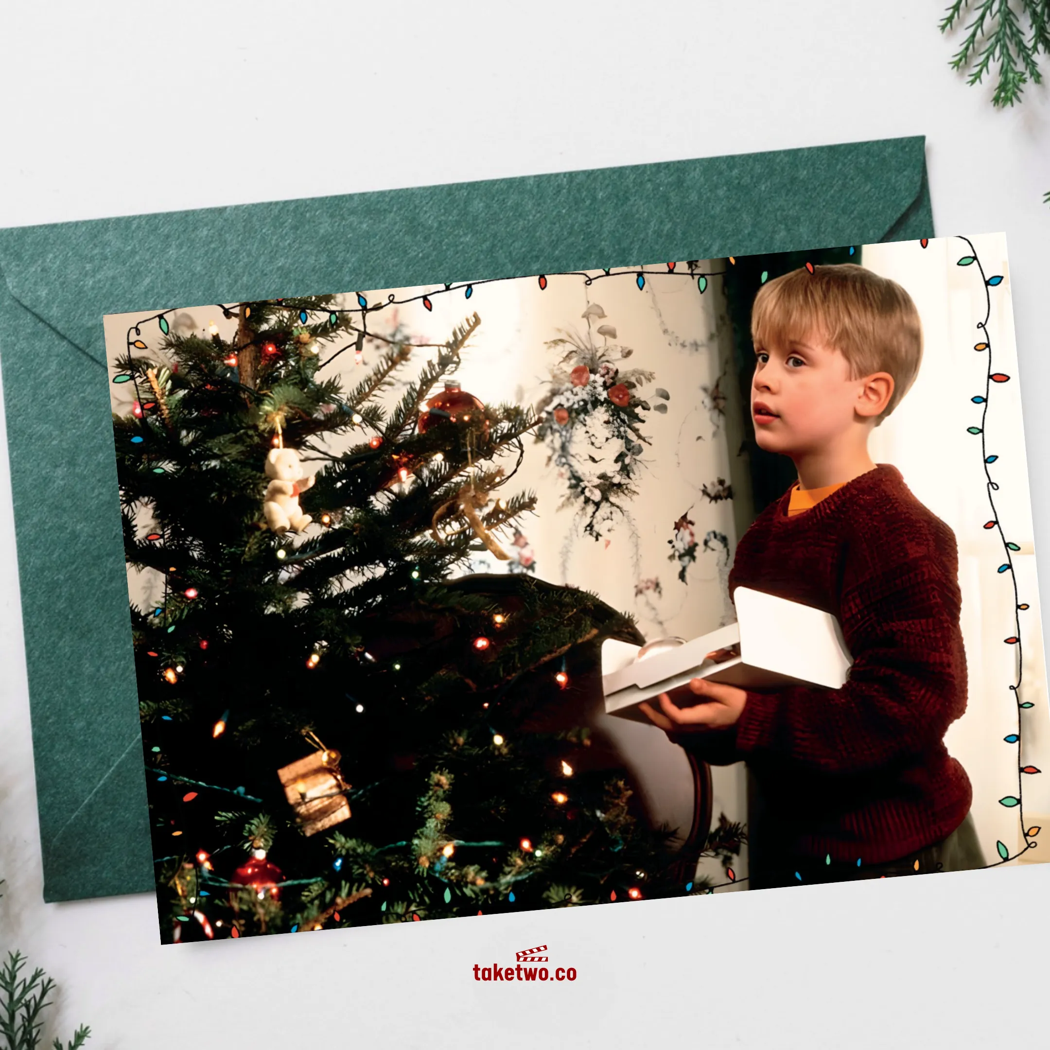 home alone yılbaşı kartpostalı