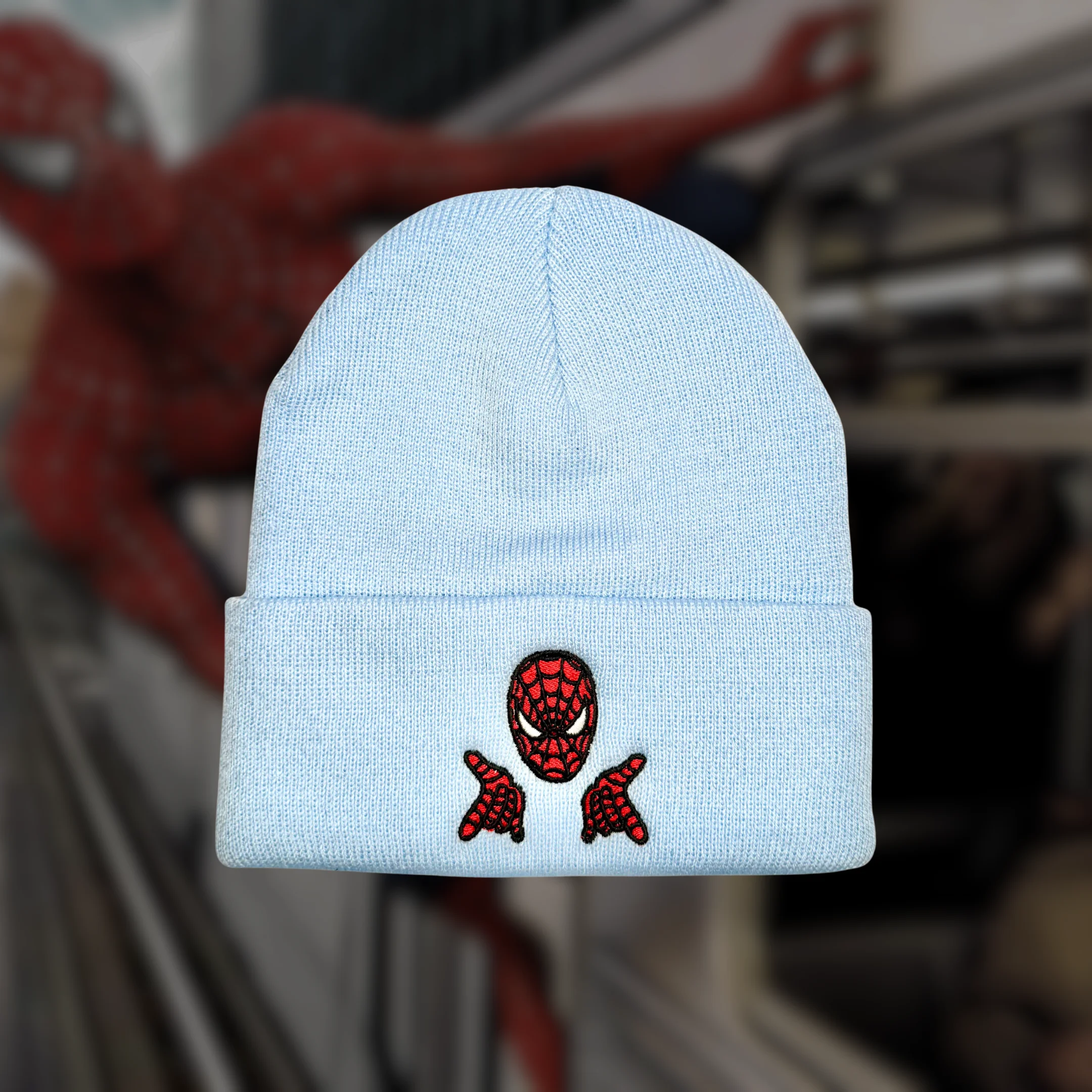 spider-man bere - baby blue