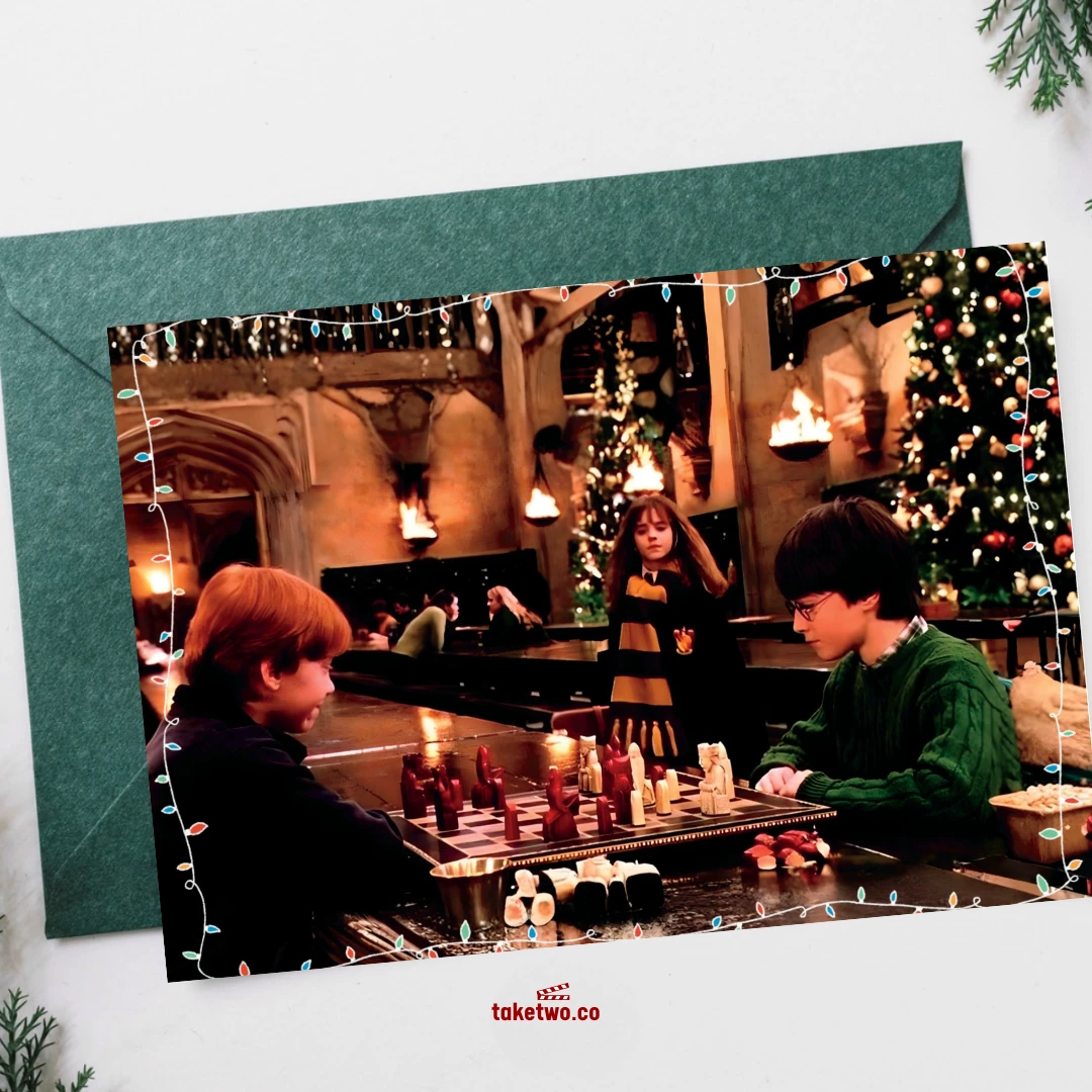 harry potter yılbaşı kartpostalı