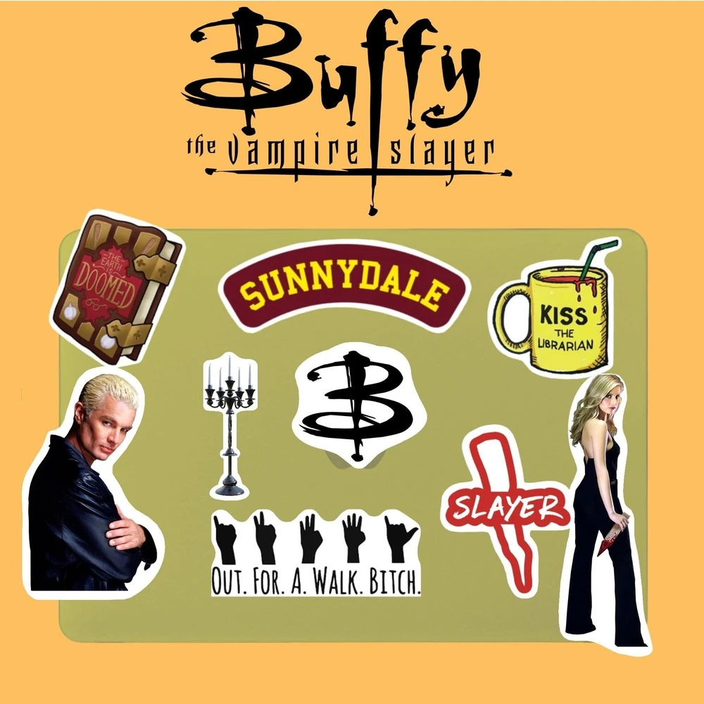 buffy the vampire slayer sticker seti