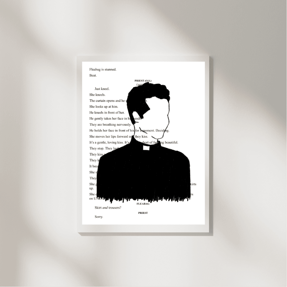 fleabag - hot priest ikili poster