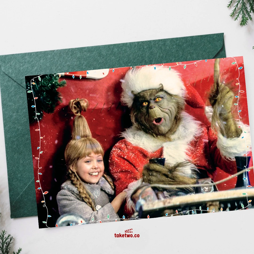 grinch yılbaşı kartpostalı