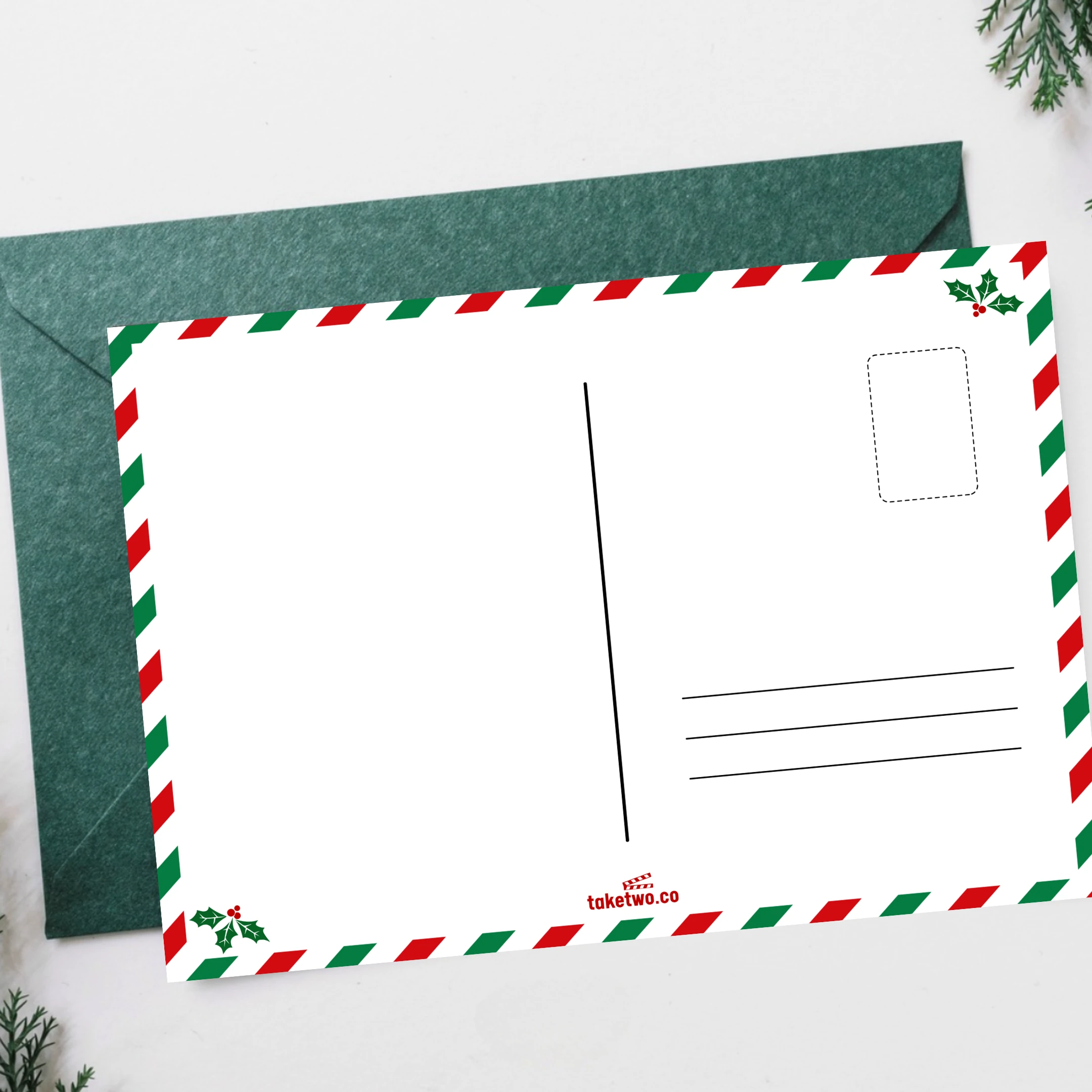 grinch yılbaşı kartpostalı