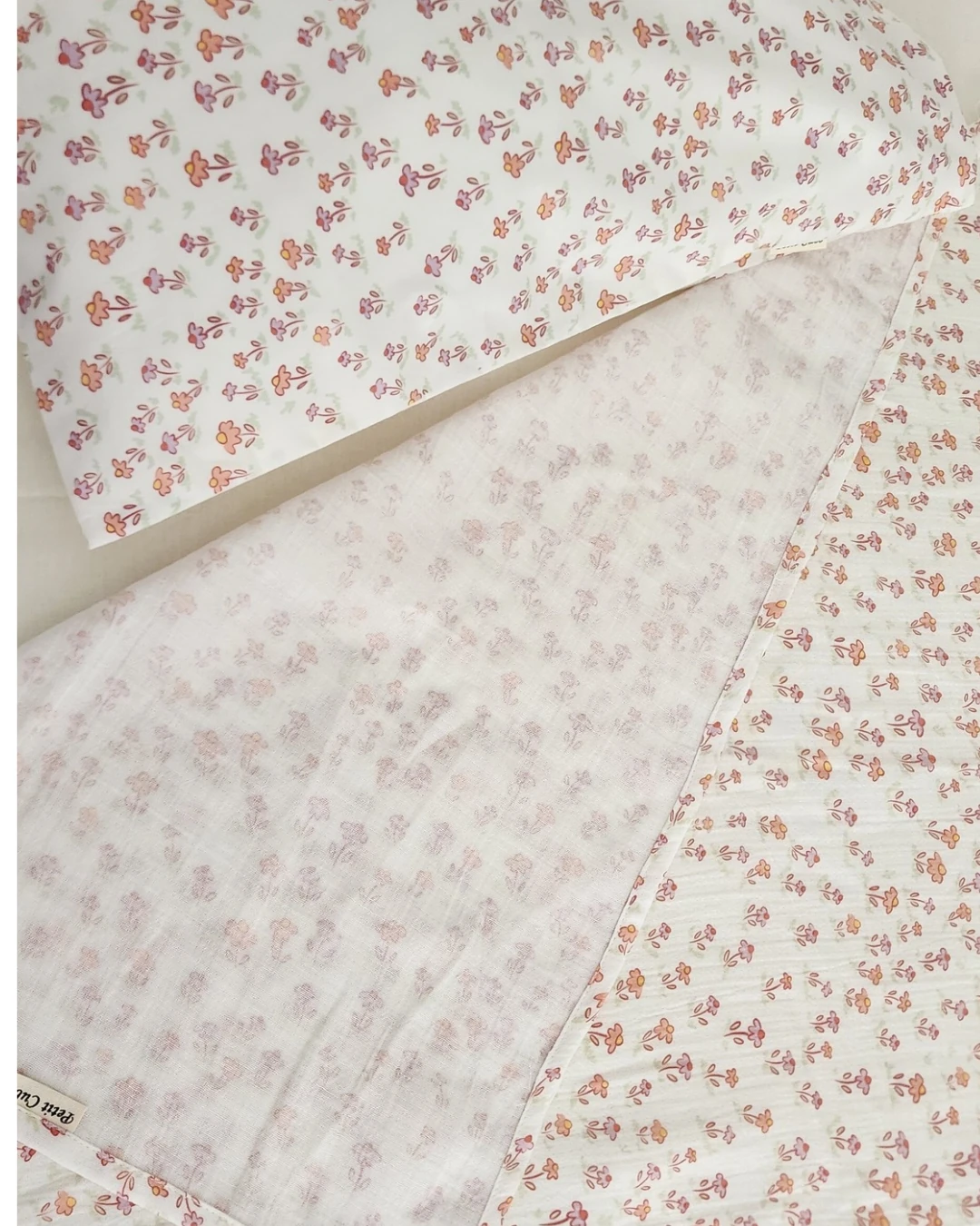 Müslin Battaniyeli Bebek Nevresim Takımı  - Kır Çiçeği