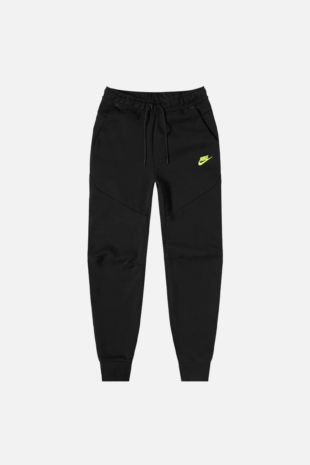 Nike Tech Fleece SS'23 Jogger - Black / Neon