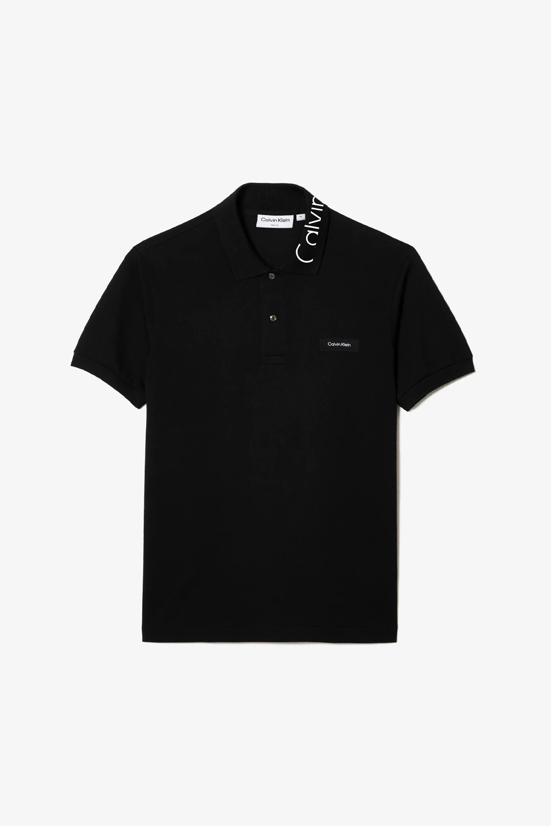 Streç Pique Slim Polo T-Shirt - Siyah
