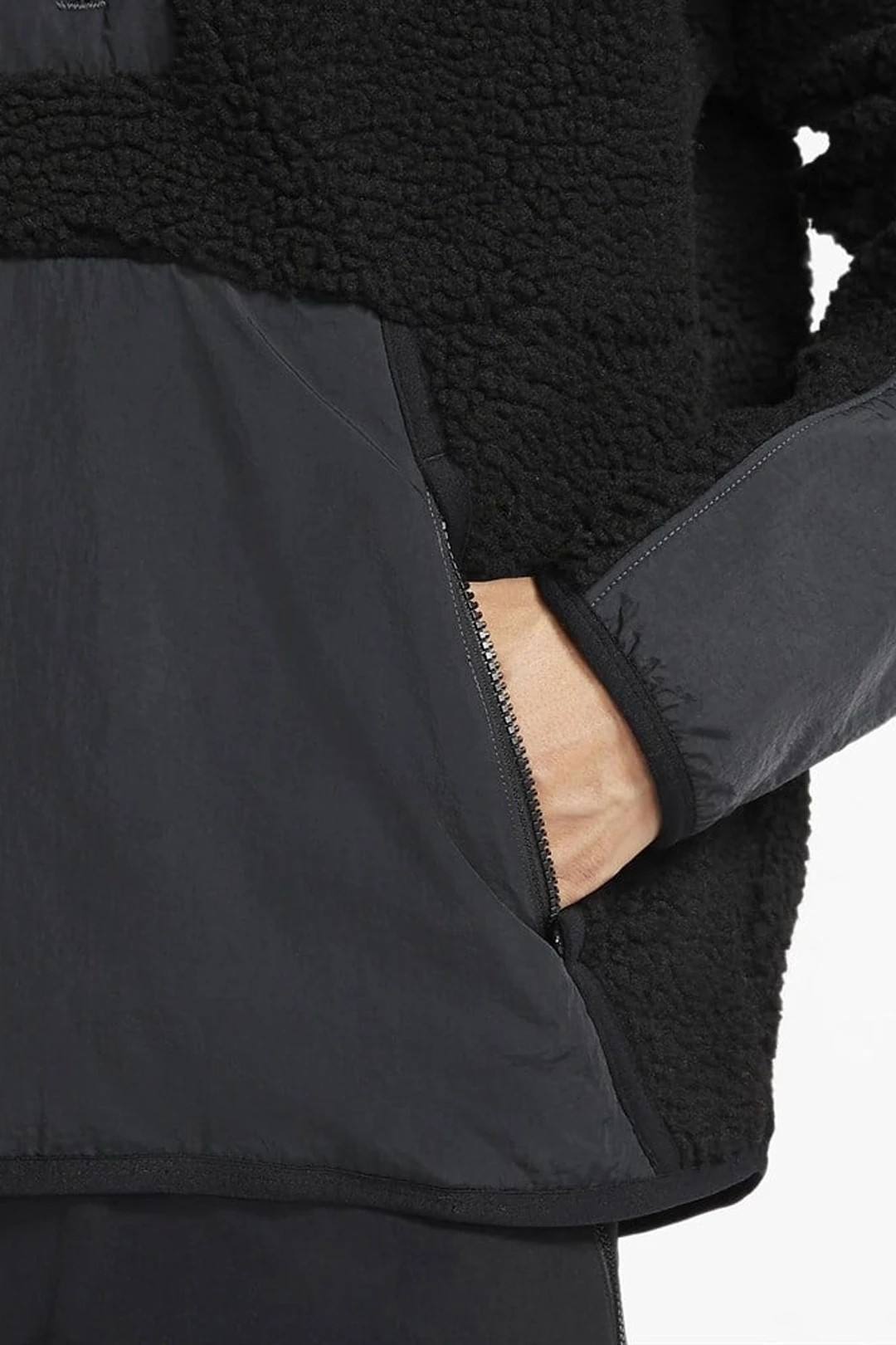 Sherpa Fleece Pullover Hoodie