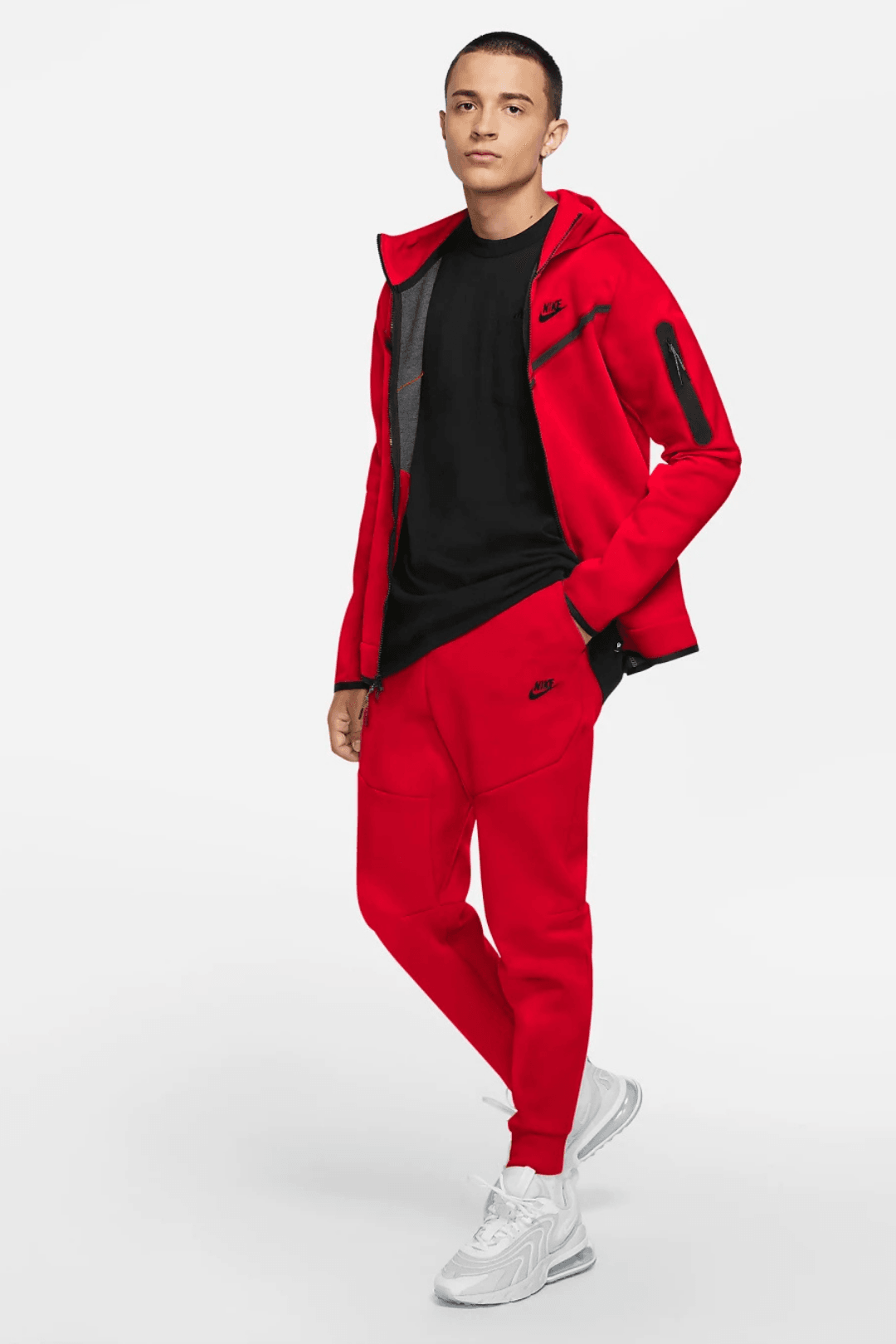 Nike Tech Fleece SS'23 Tracksuit - Red