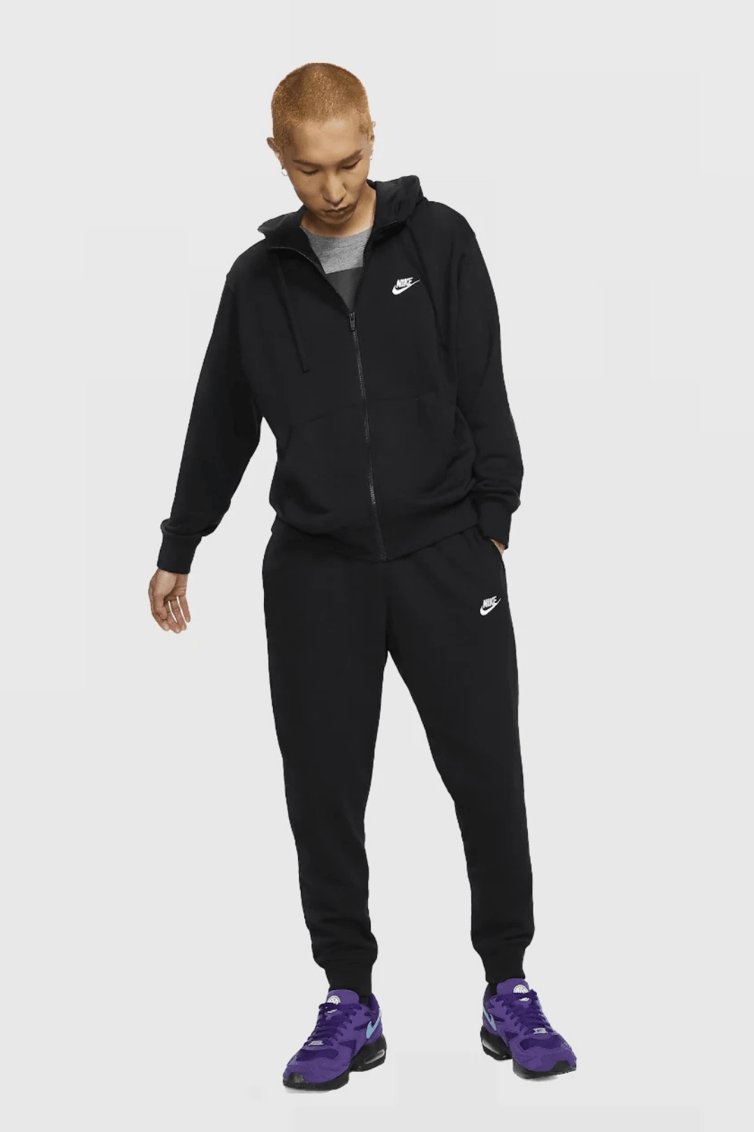 Nike Club Fleece Cotton Tracksuit - Black