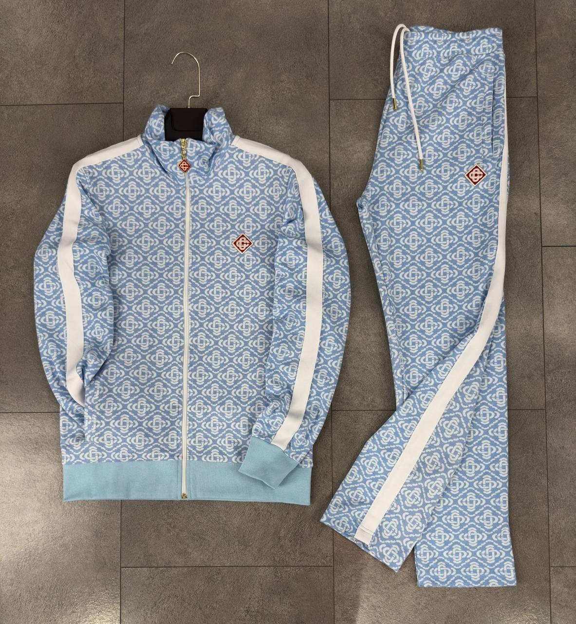Monogram Tracksuit - Sky Blue