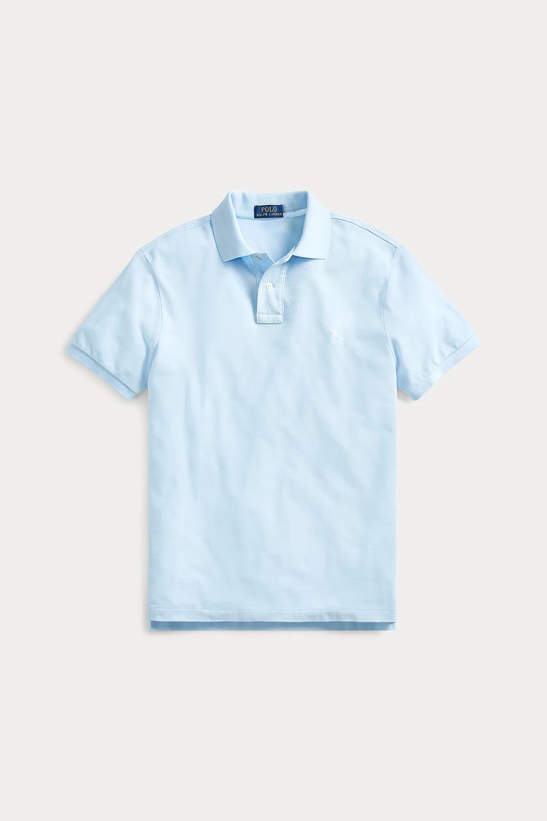 The Iconic Mesh Polo T-Shirt - Baby Blue