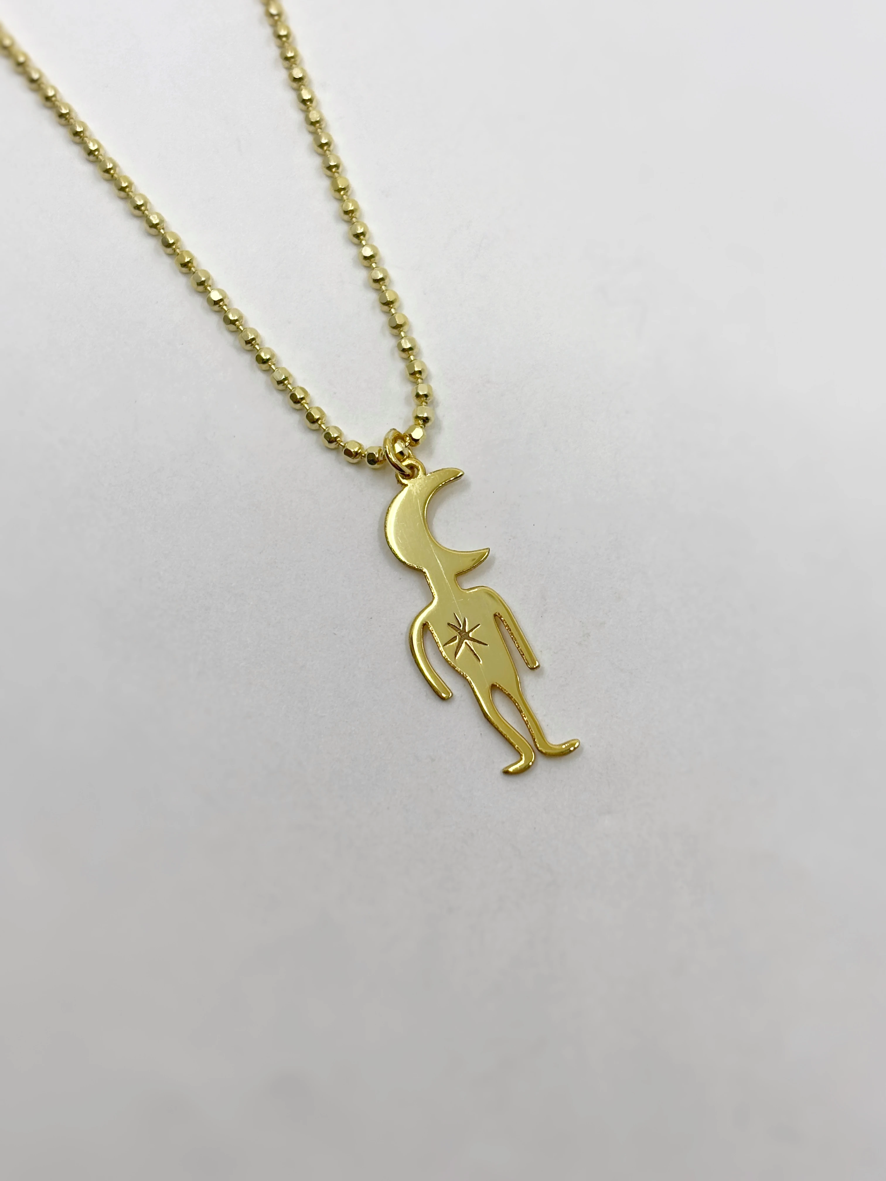 Ay Kafa Kolye | 925 Ayar Gümüş