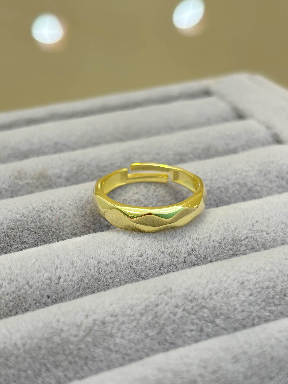 Lazer Kesim Geniş Yüzük | 925 Ayar Gümüş