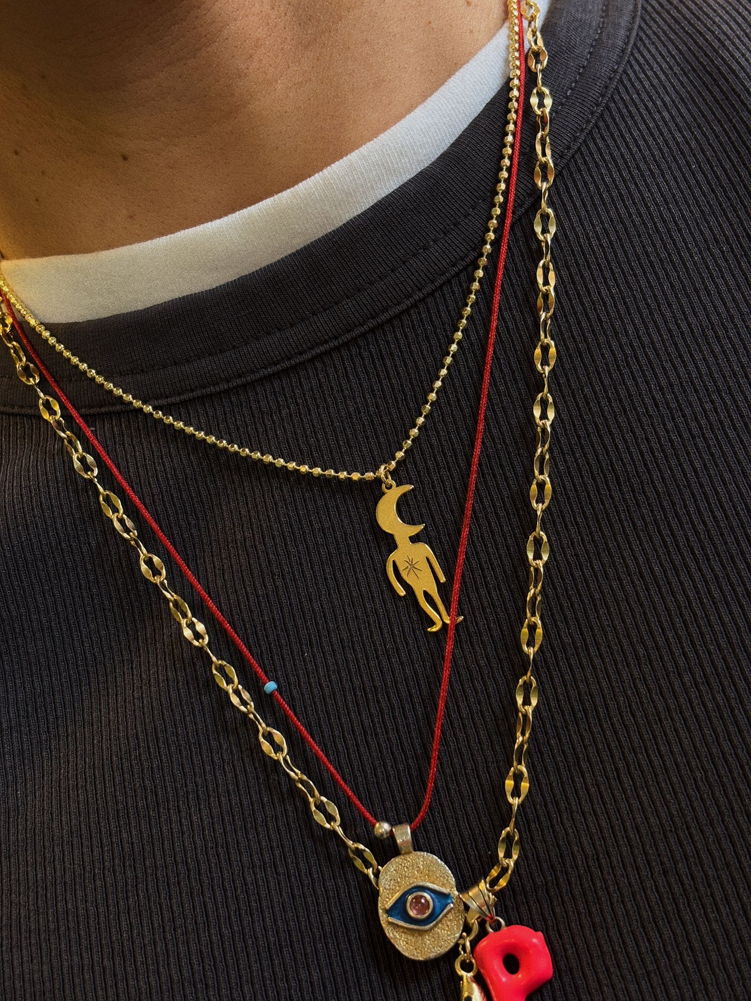 Ay Kafa Kolye | 925 Ayar Gümüş