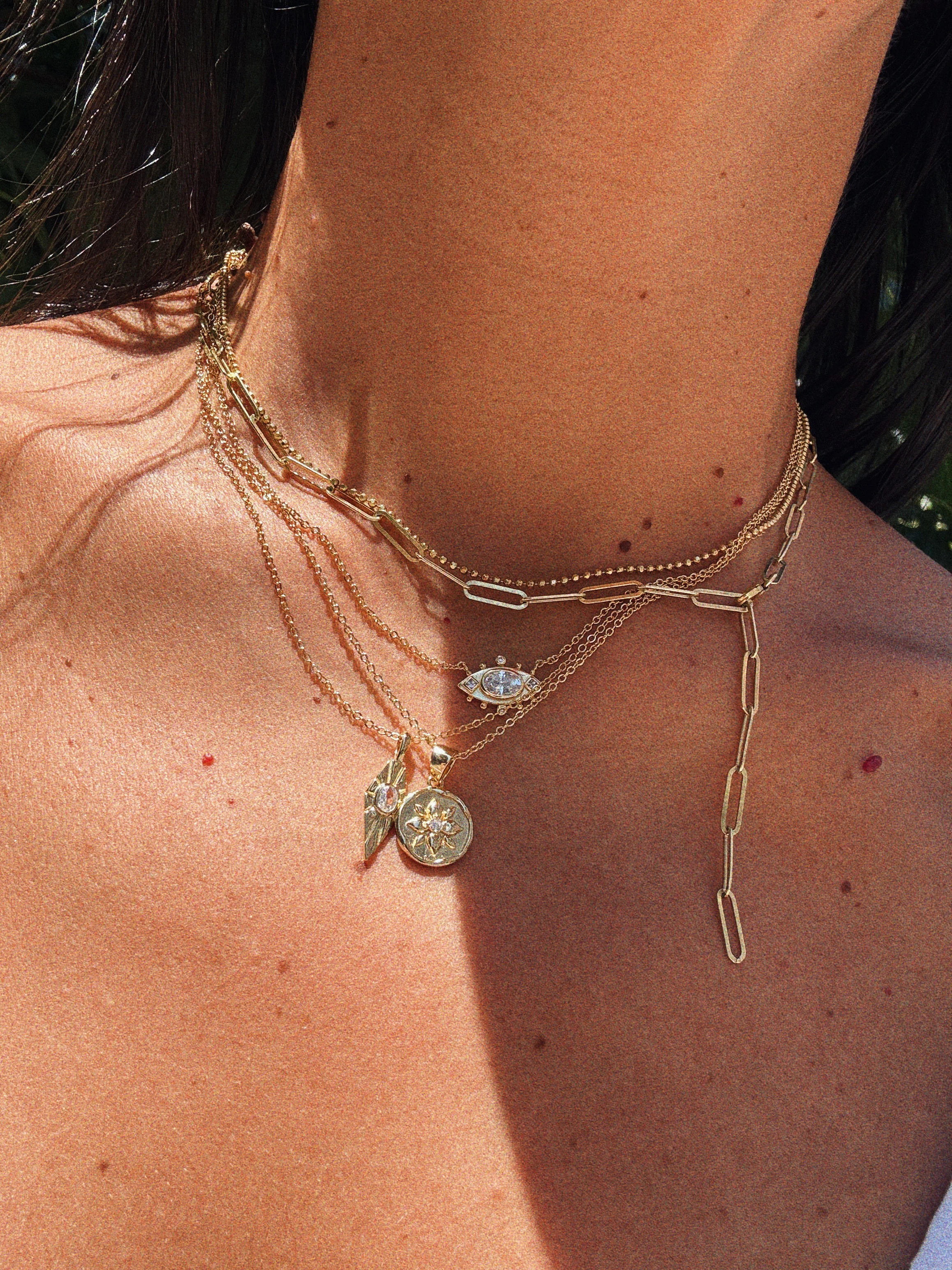 Şans İpli Link Zincir Kolye | 925 Ayar Gümüş