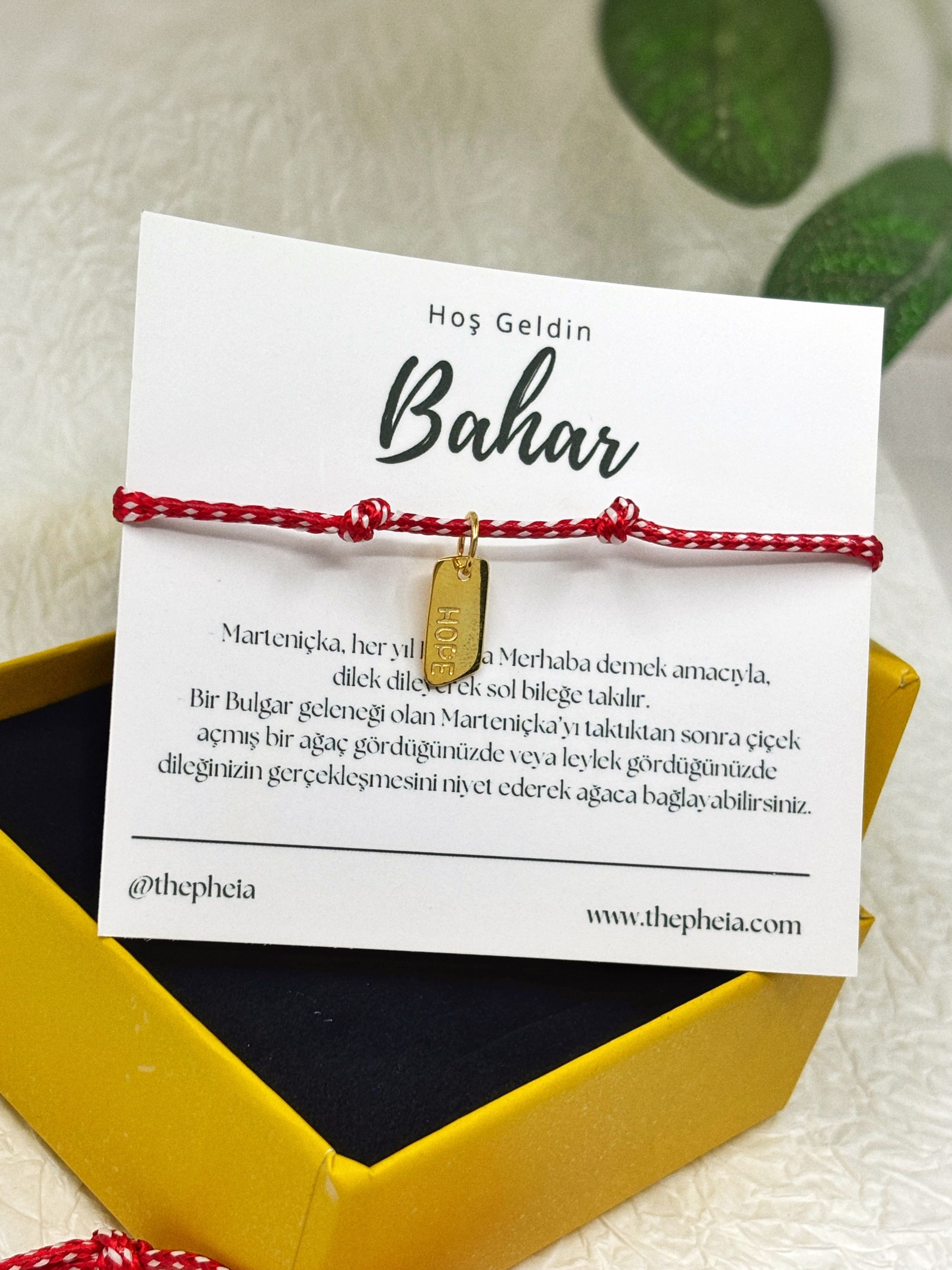  Hope Plakalı Marteniçka Bileklik | 925 Ayar Gümüş