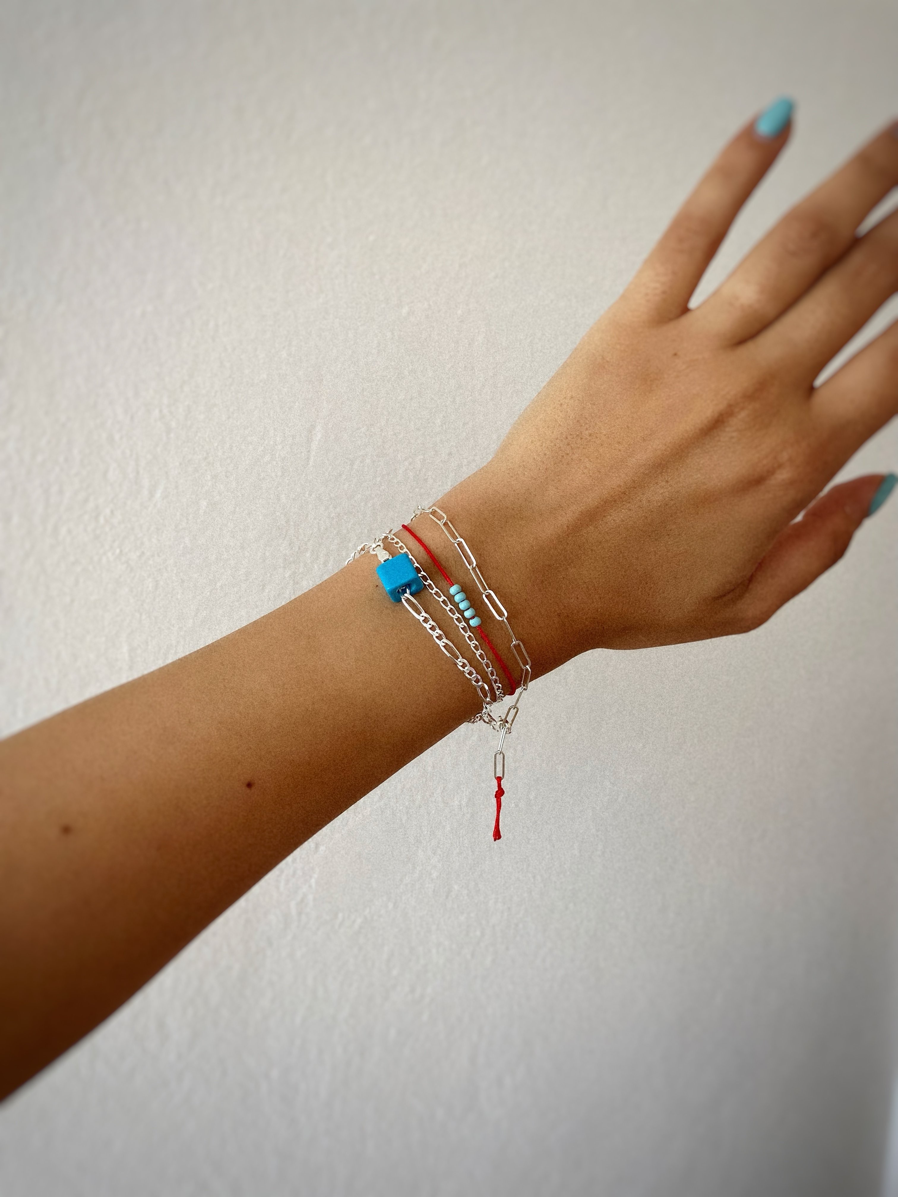 Yassı Düz Zincir Bileklik | 925 Ayar Gümüş