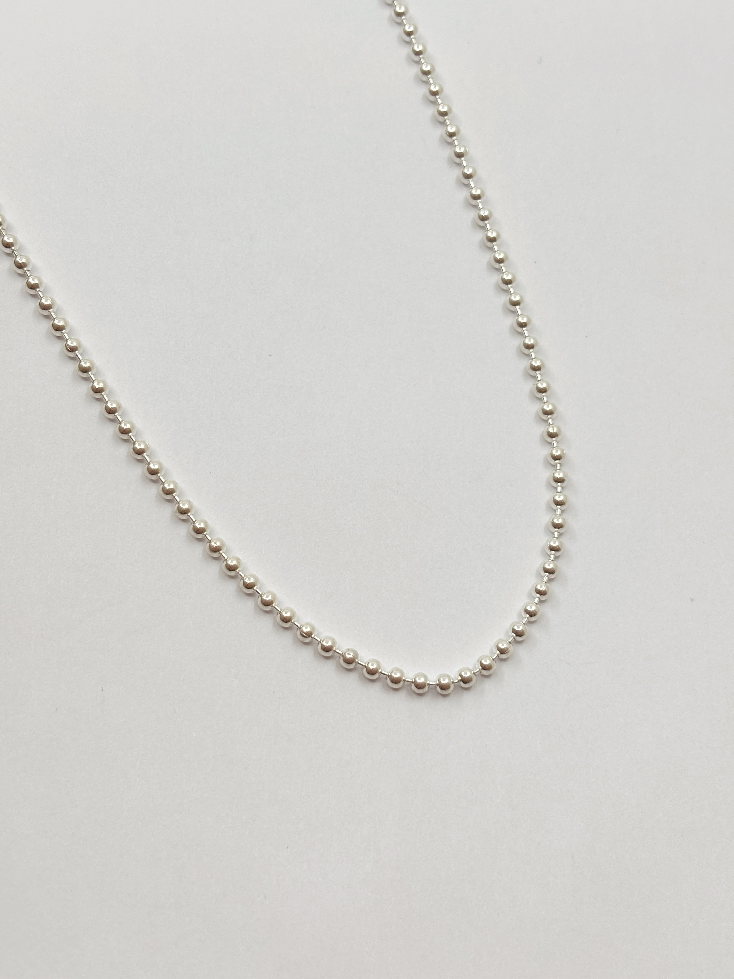 Top Top Zincir Kolye 2.5 mm | 925 Ayar Gümüş