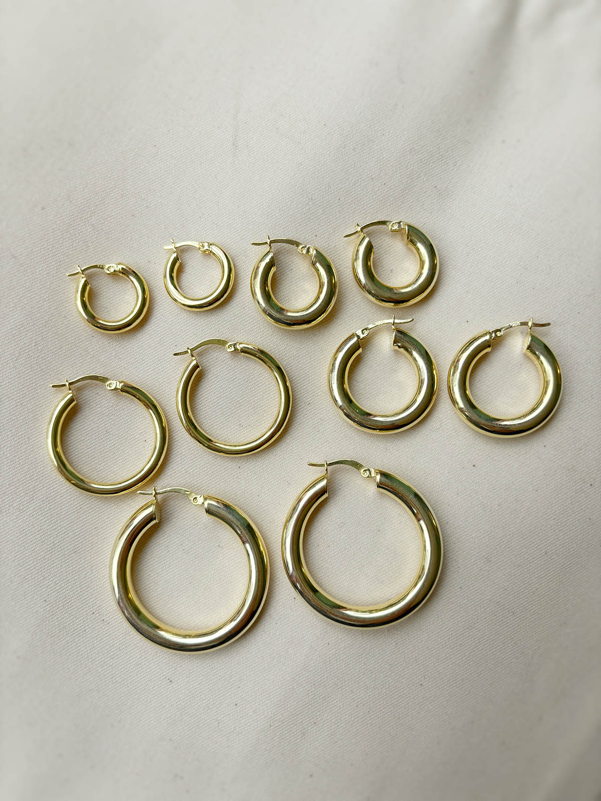 Basic İnce Halka Küpe - 2,5 cm | 925 Ayar Gümüş