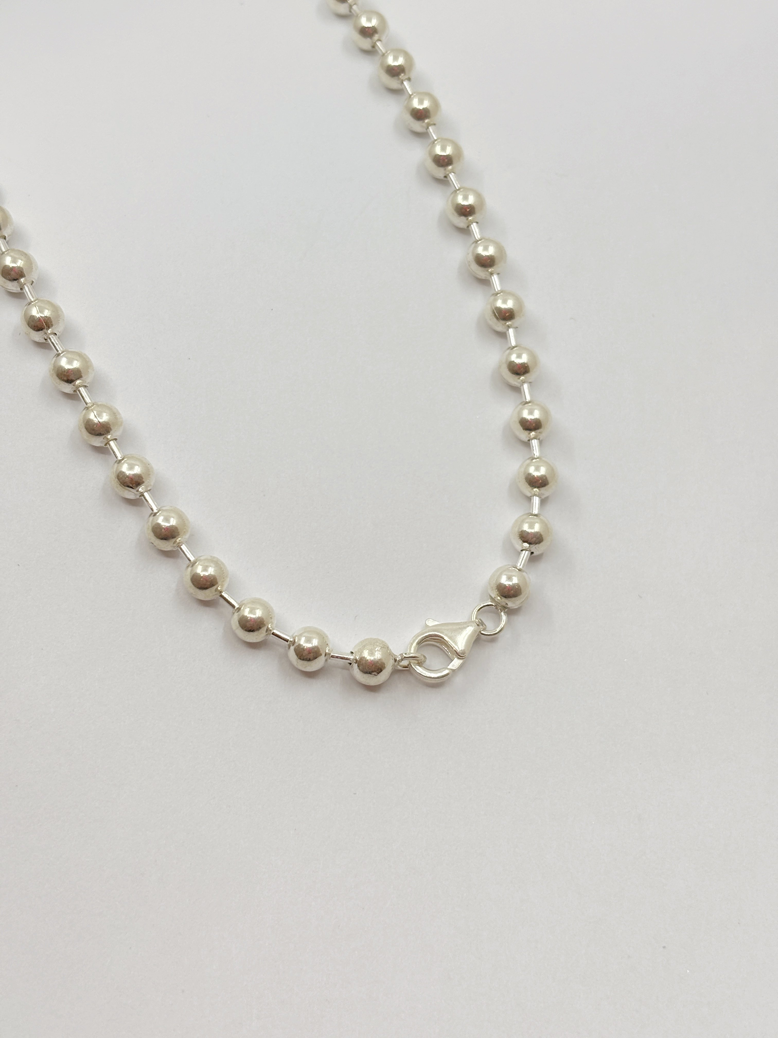 Top Top Zincir Kolye 5 mm | 925 Ayar Gümüş