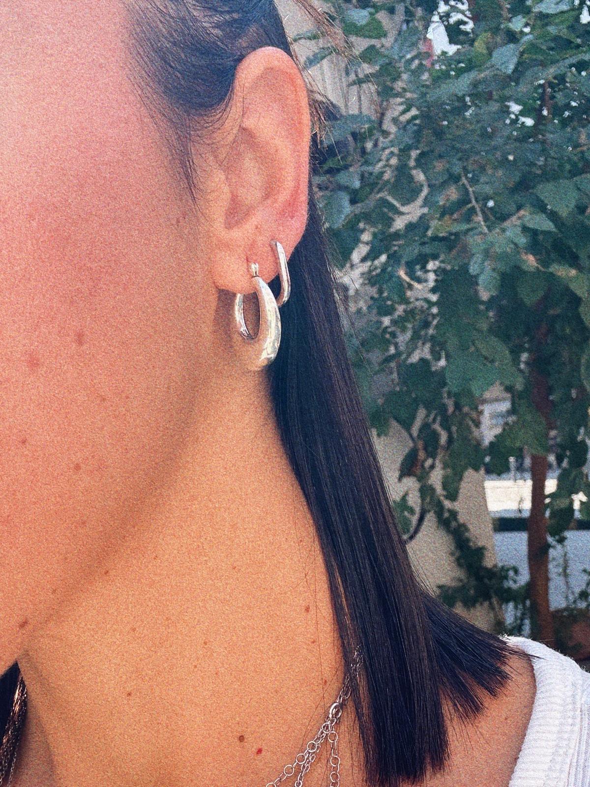 Minik Dikdörtgen Küpe | 925 Ayar Gümüş