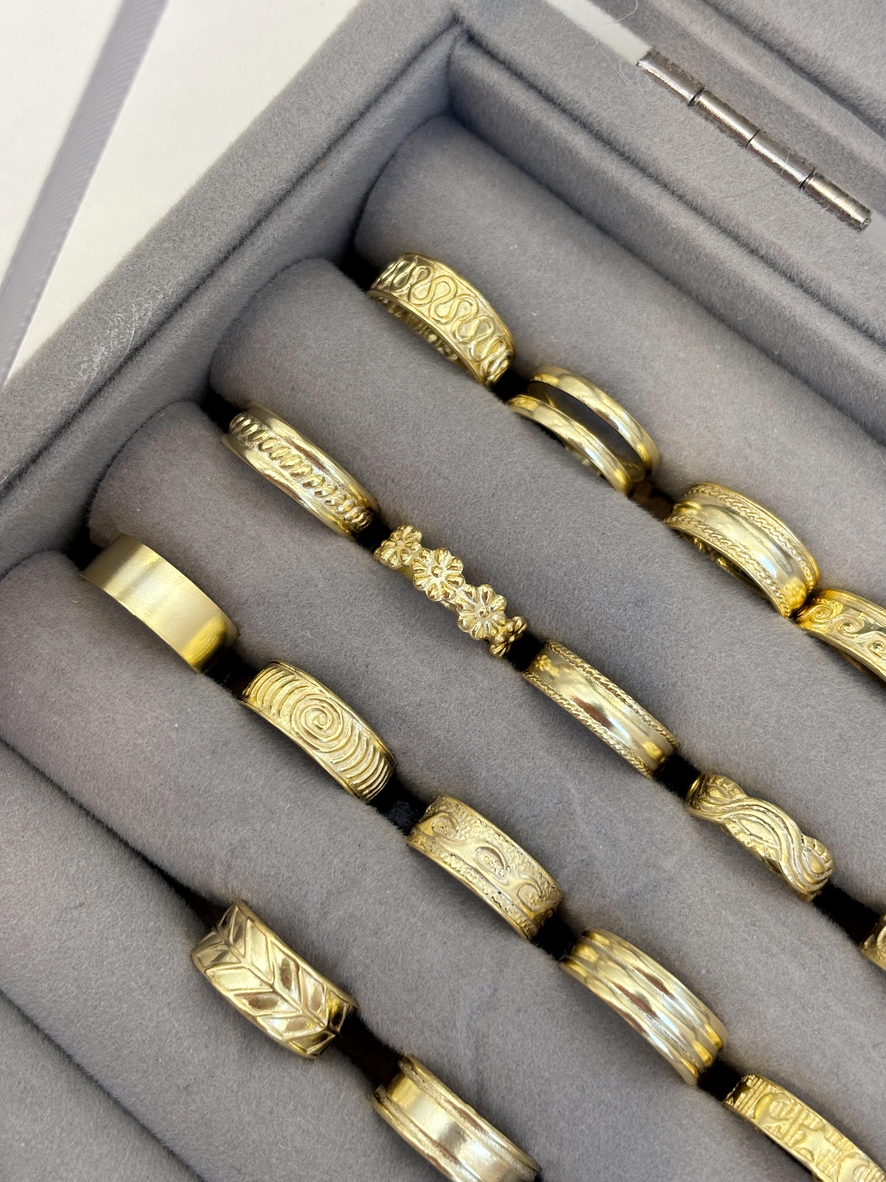 Gold Ayak Parmağı Yüzük | 925 Ayar Gümüş